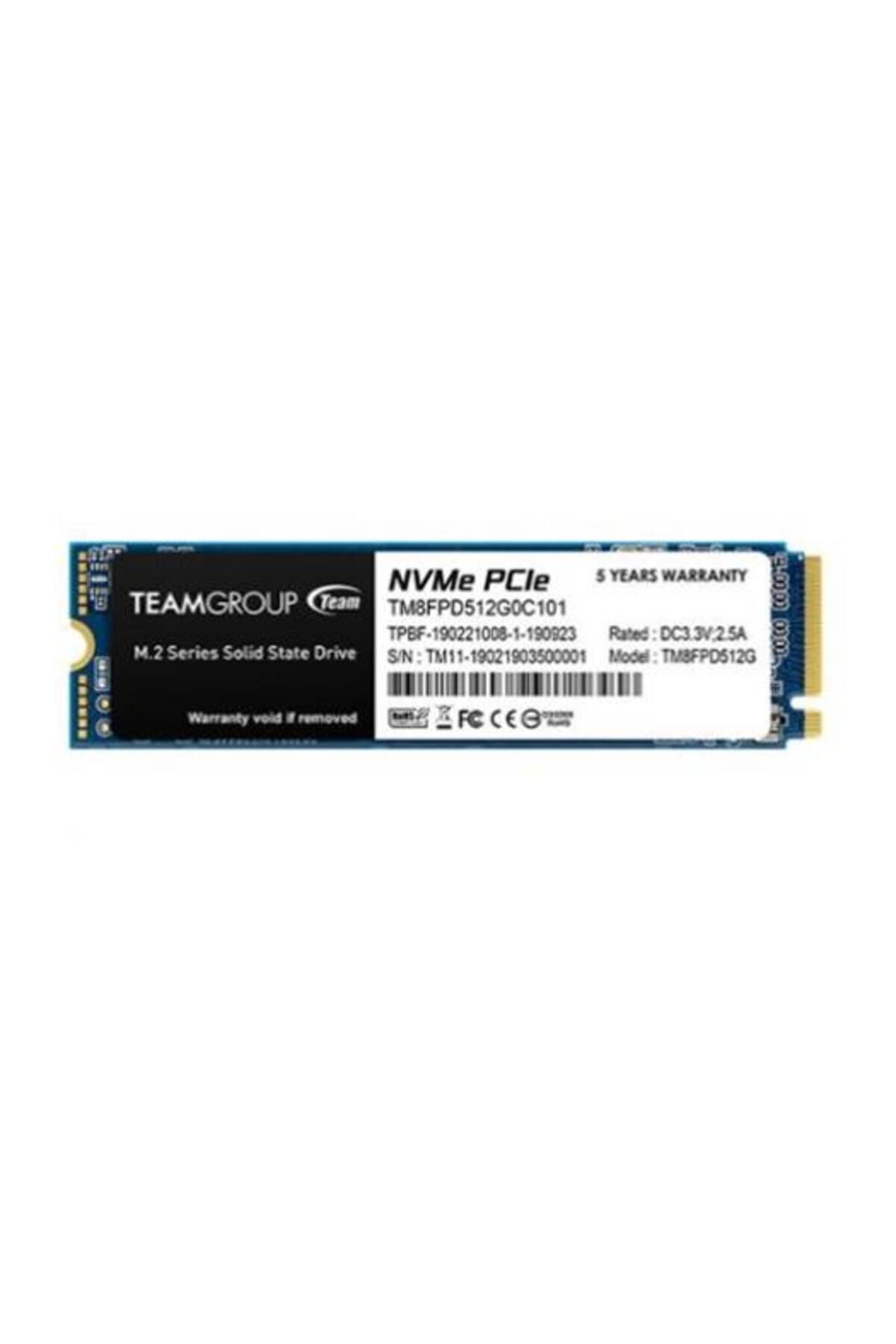 TEAM 512GB MP33 Pro 2400-2100MB-s NVMe PCIe Gen3x4 M.2 SSD Disk TM8FPD512G0C101