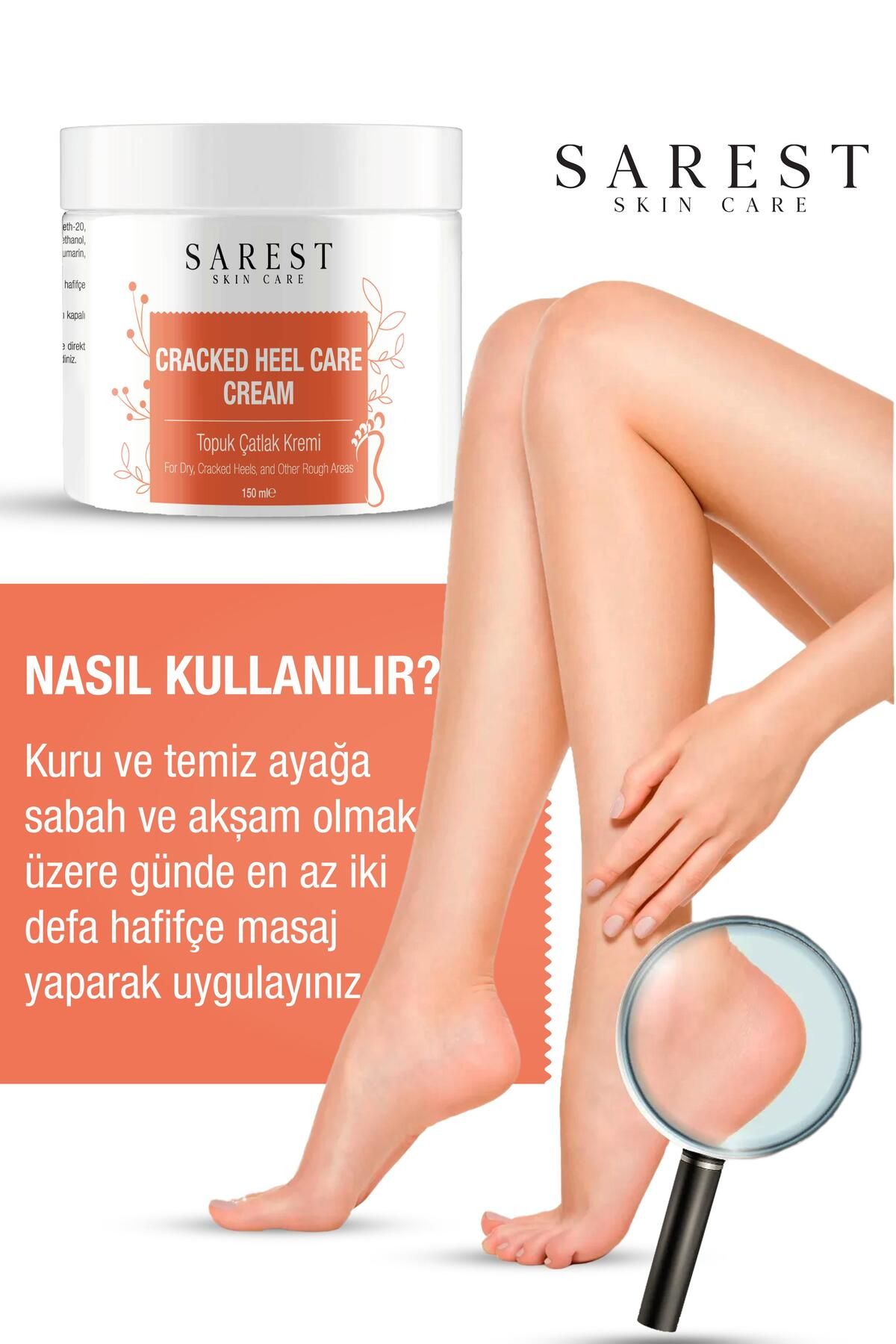 the sarest Ayak ve Topuk Çatlak Kremi Kuru Ve Yıpranmış Topuklar Için 150ml