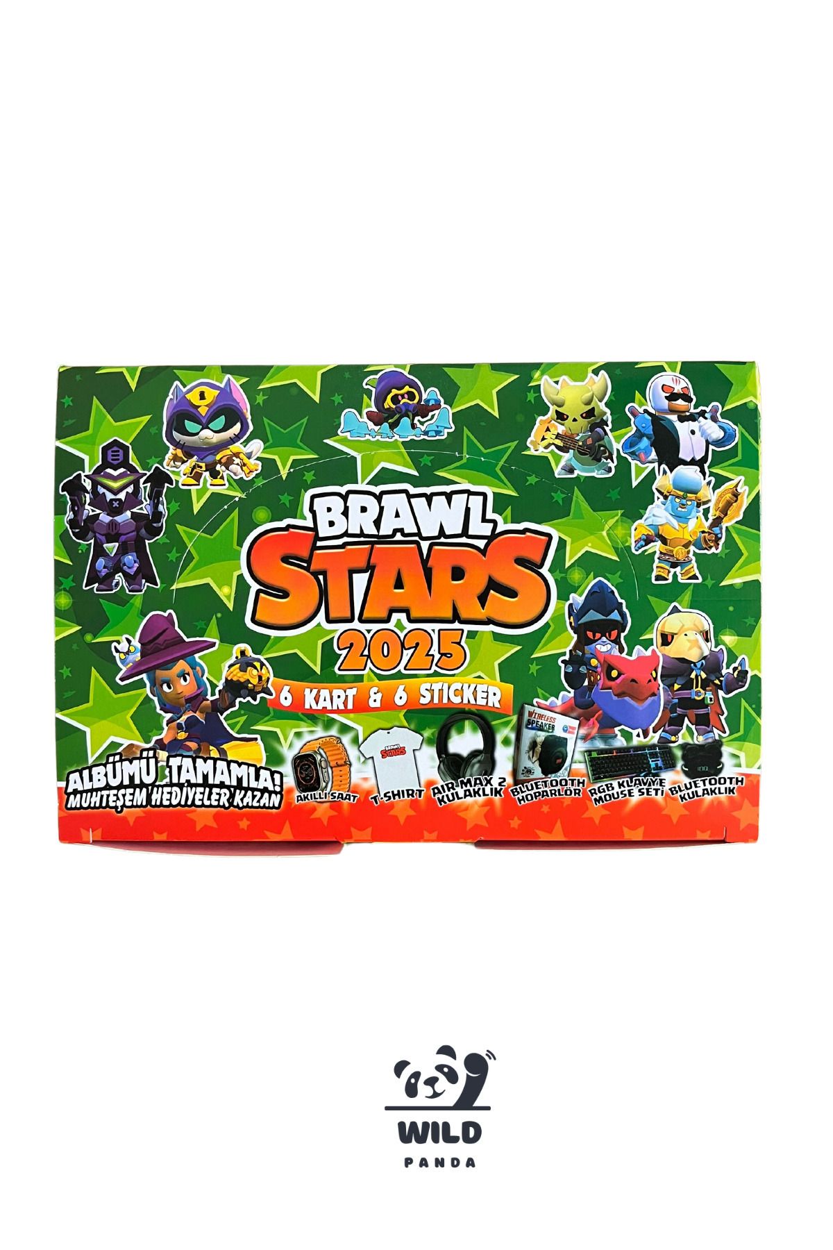 wildpanda Brawl Stars 2025 Serisi 10 Kutu Içinde Toplam 60 Kart 60 Stickers Oyun Kartları