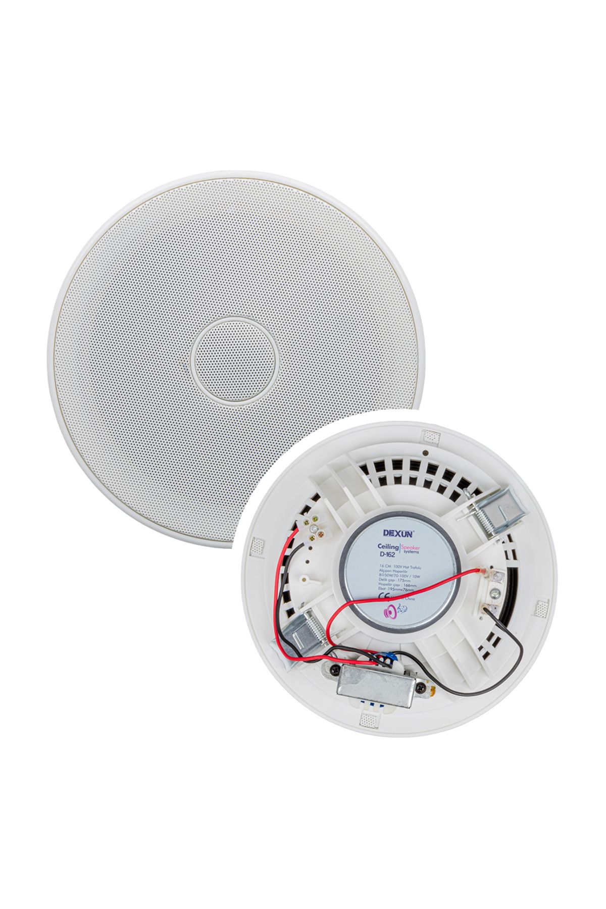ONE DEXUN D-162 16CM 100V MAX 50W RMS 10W HAT TRAFOLU ALÇIPAN HOPARLÖR (TWEETERLİ) (4 - CDY6798-4127