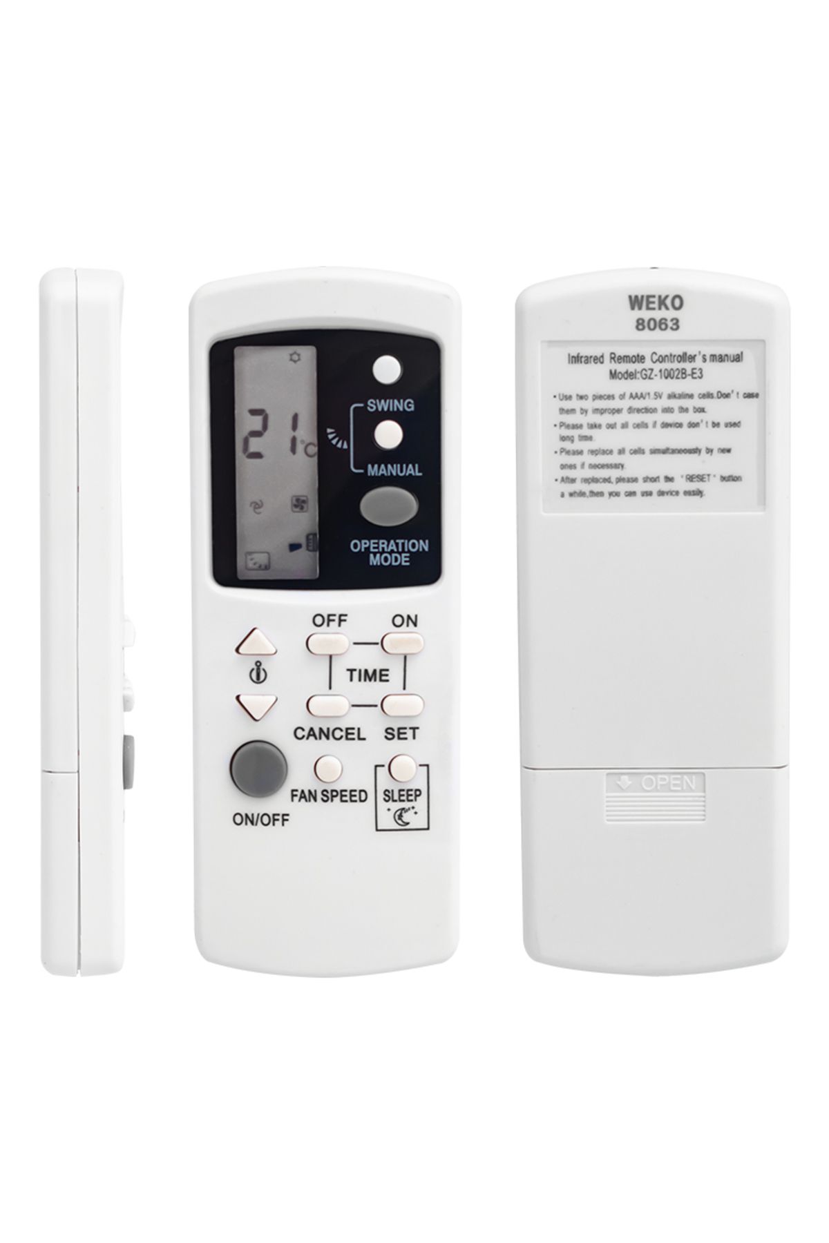 Kapamarka FUJICOOL GZ-1002B-E3 KLİMA KUMANDASI