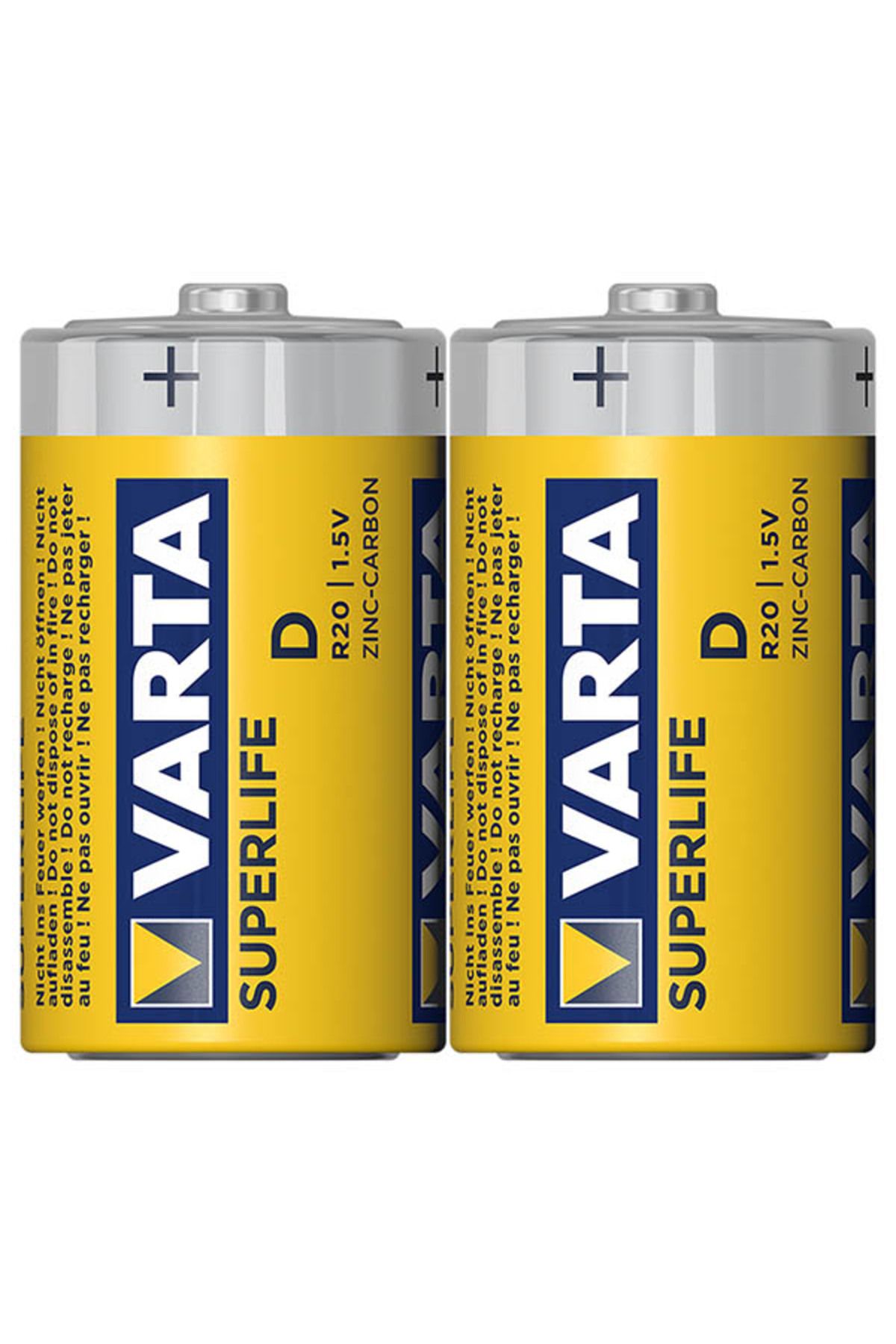 Varta SUPERLIFE ÇİNKO BÜYÜK BOY D PİL (24LÜ PAKET FİYAT)