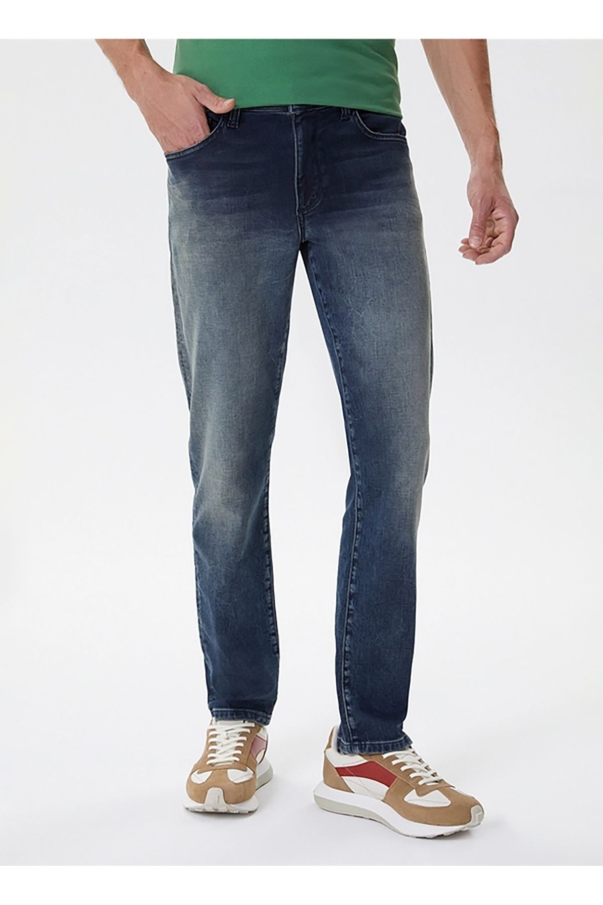 شلوار جین مردانه صاف کمر باریک معمولی 251 LCM 121068 JAGGER ARAGORN BLUE Lee Cooper