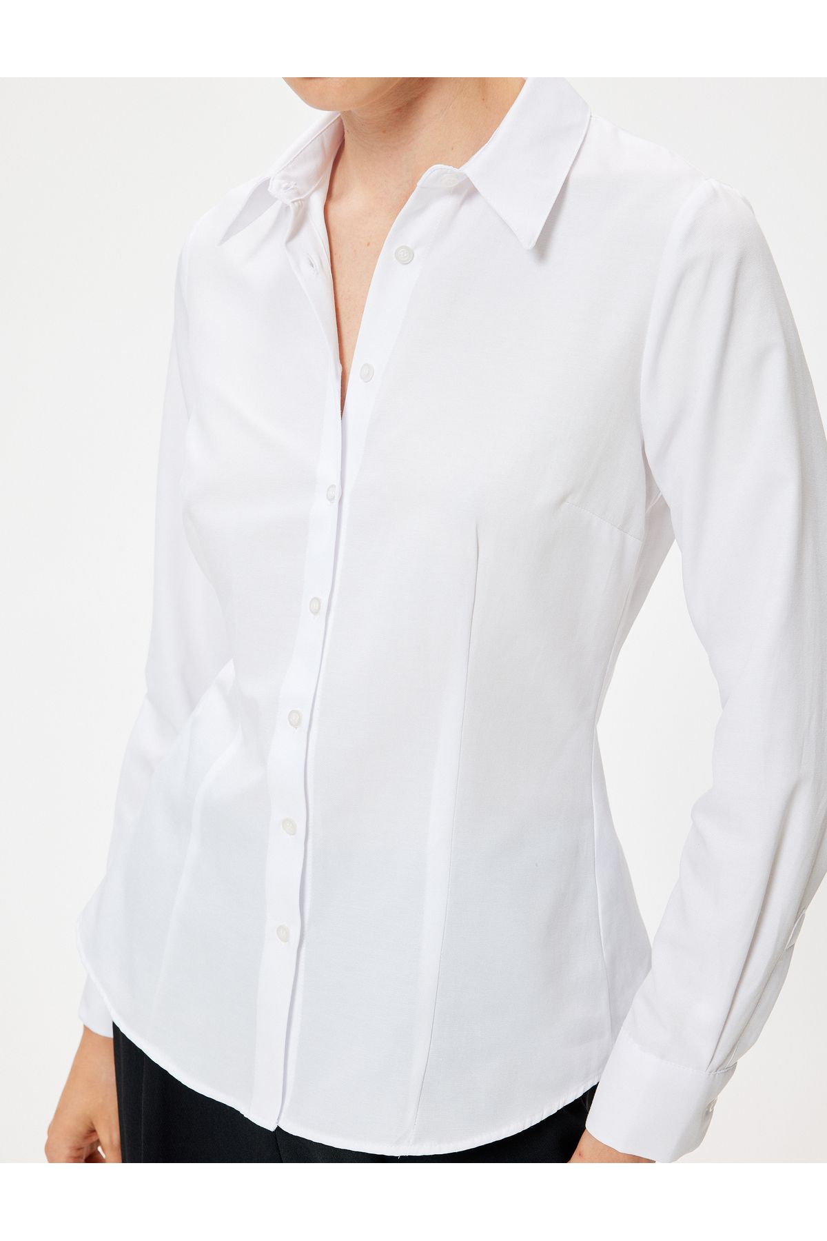 Koton-5Wak60014Uw Model White Women's Shirt 5