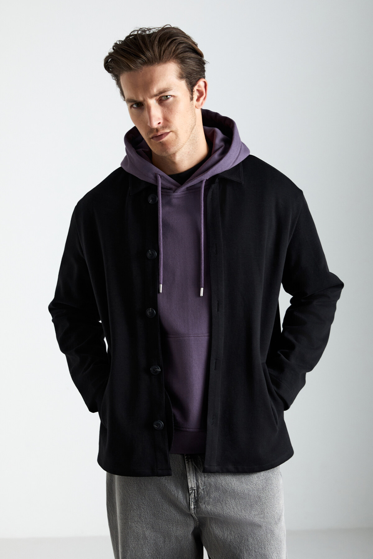 GRIMELANGE  CALIANTE Erkek Regular Siyah Ceket - Görsel 6