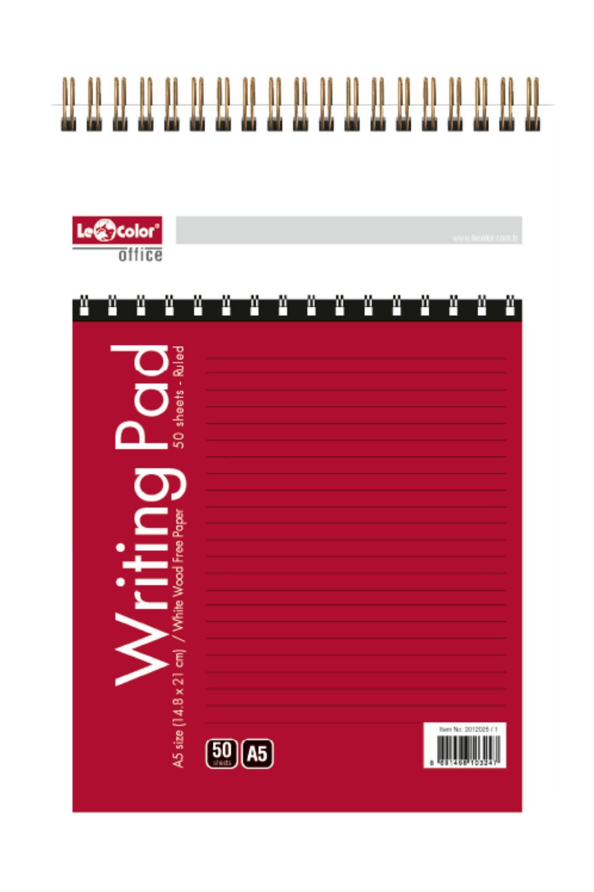 Le Color-Writing Pad Office Memo Pad A5 Striped White 1