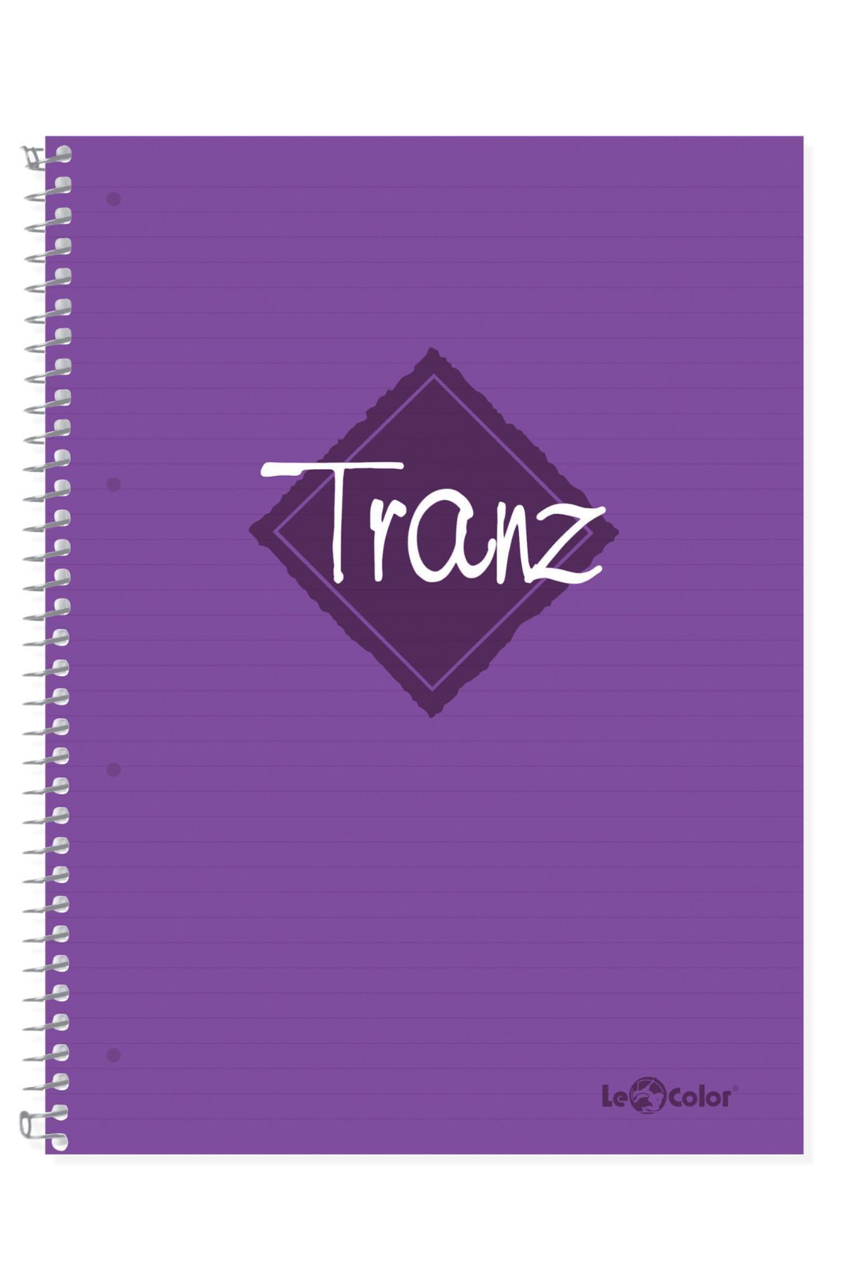Le Color-A5 Lined School Notebook with Plastic Cover - 200Sy Tranz 1