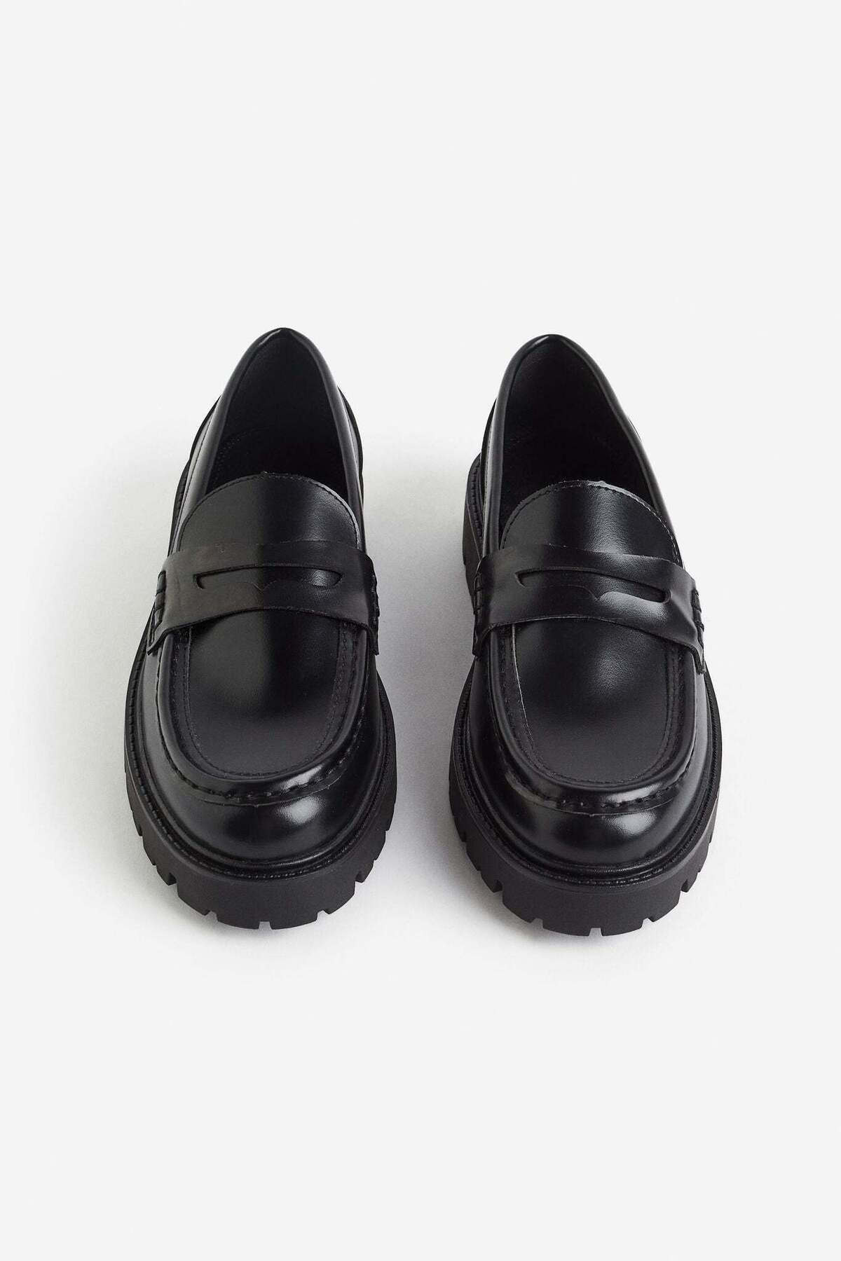 H&M-Chunky black loafers 3