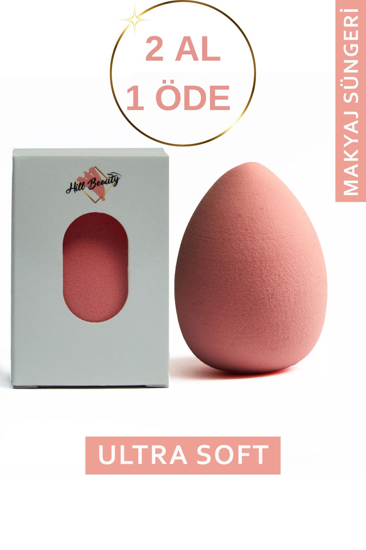 Hill Beauty Turkey Ultra Soft Makyaj Süngeri Pembe