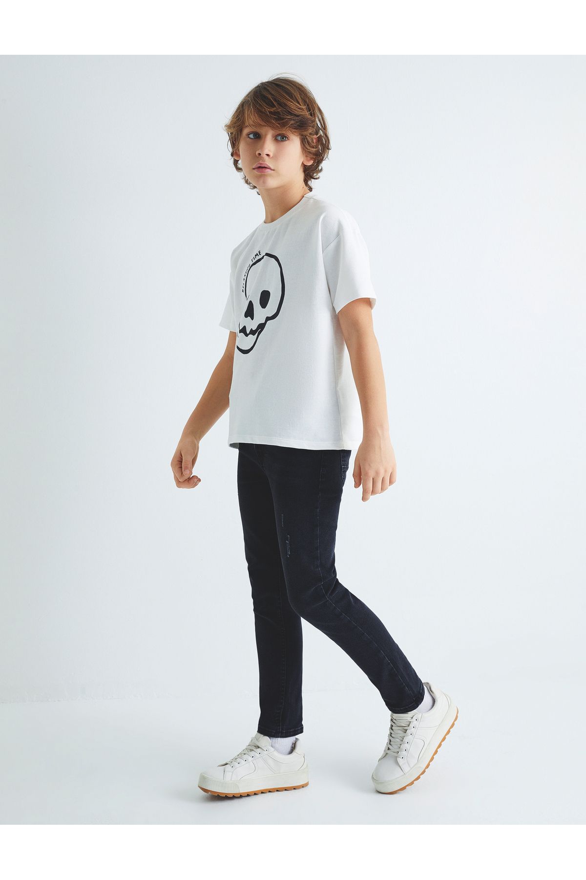 Koton Dżinsy Z Bawełnianymi Kieszeniami - Slim Jeans Mężczyzna - 5–6 years