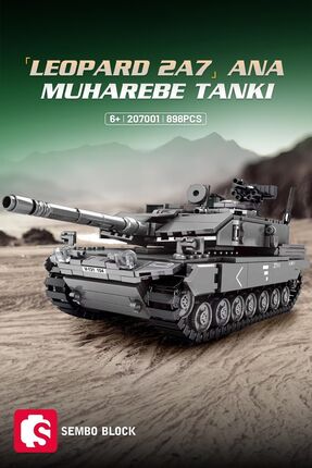 Genel Markalar Leopard 2a7 Ana Muharebe Tankı 898 Parça Yapı Blokları Yapı Oy...