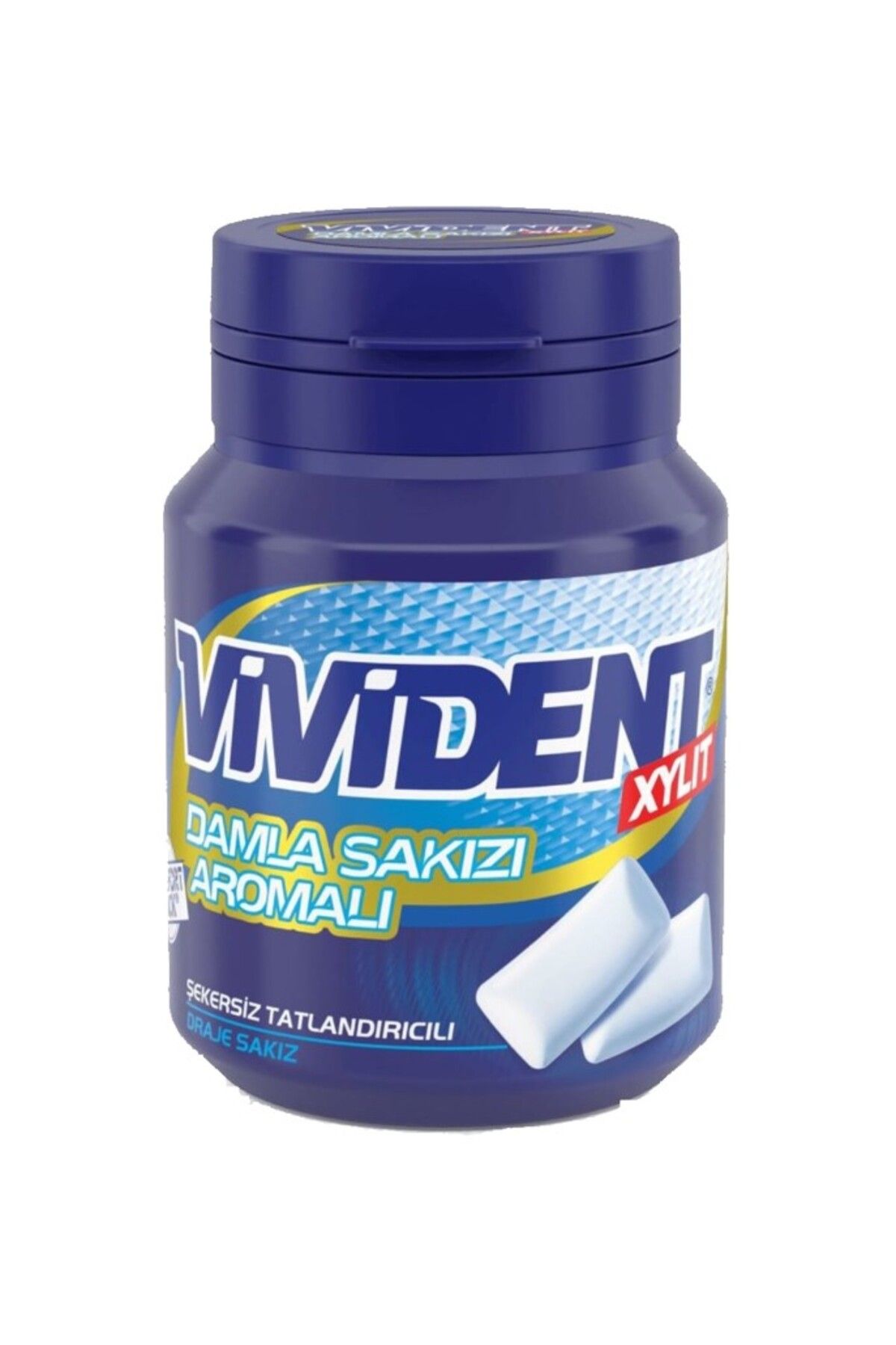 Vivident Damla Sakızı Aromalı Şekersiz-Tatlandırıcılı Draje Sakız Kutu 67g