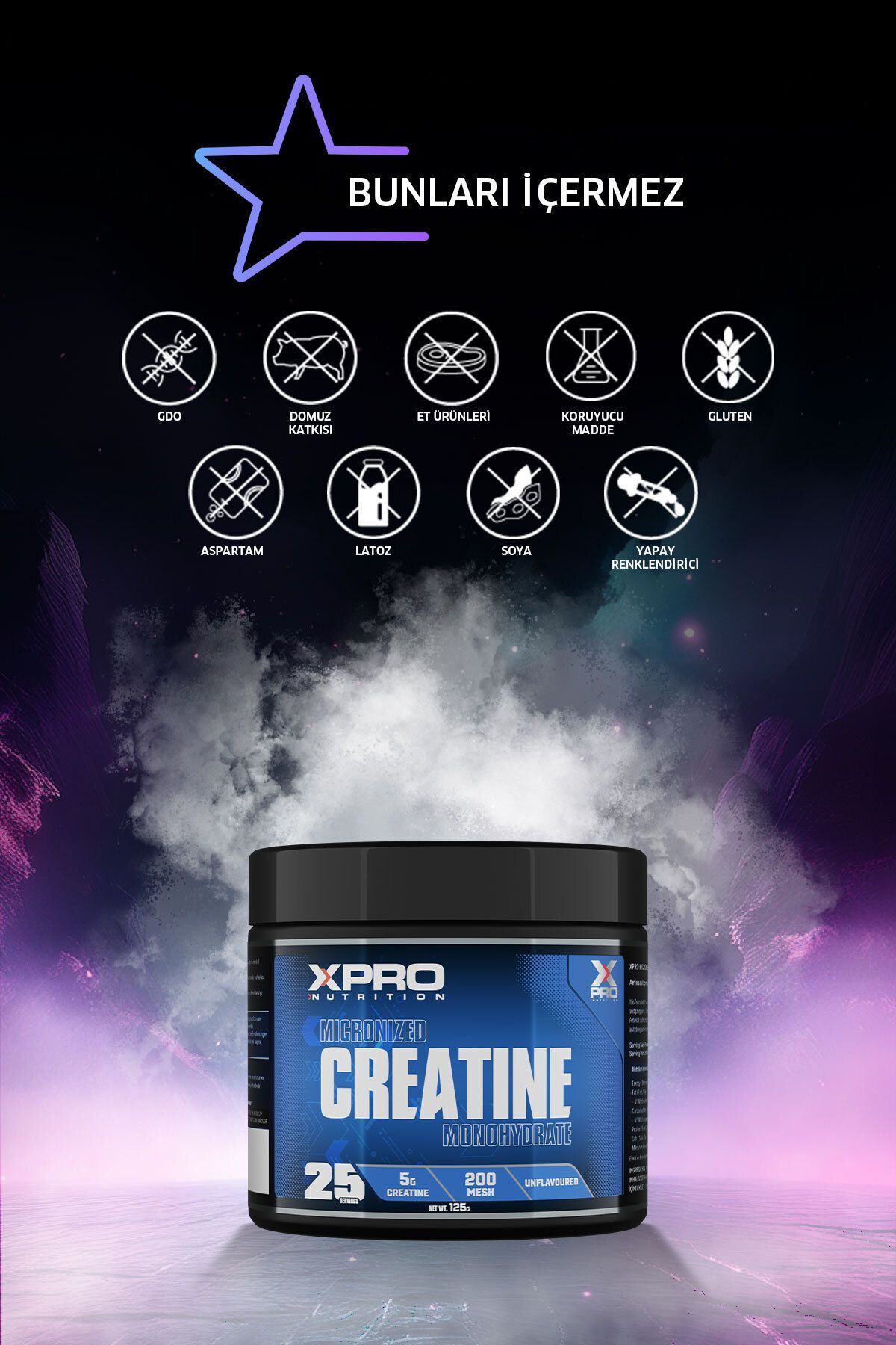 Xpro Nutrition Xpro Creatine Monohydrate 125gr Kreatin-5