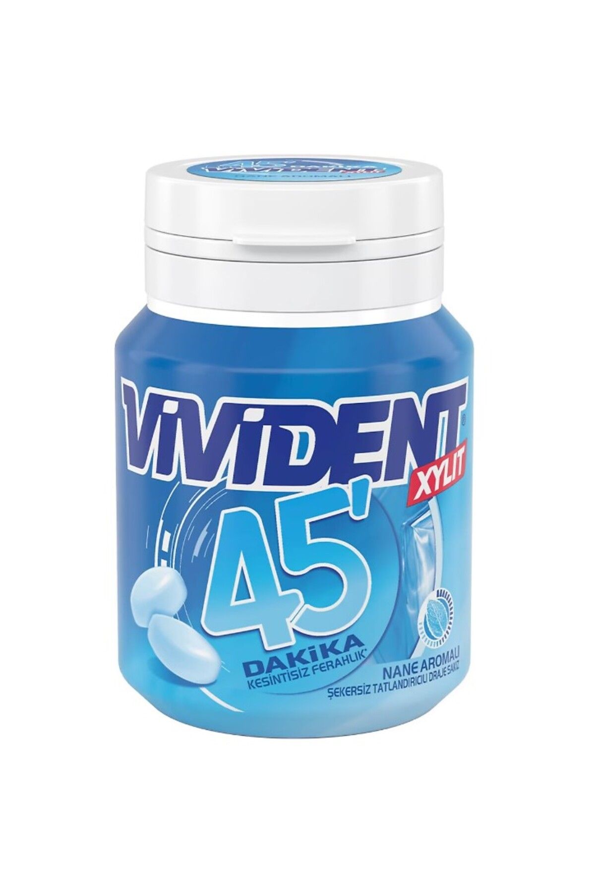 Vivident-45 Minutes of Mint Flavored Sugar-Free-Freshener Dragee Gum Box 67g 2