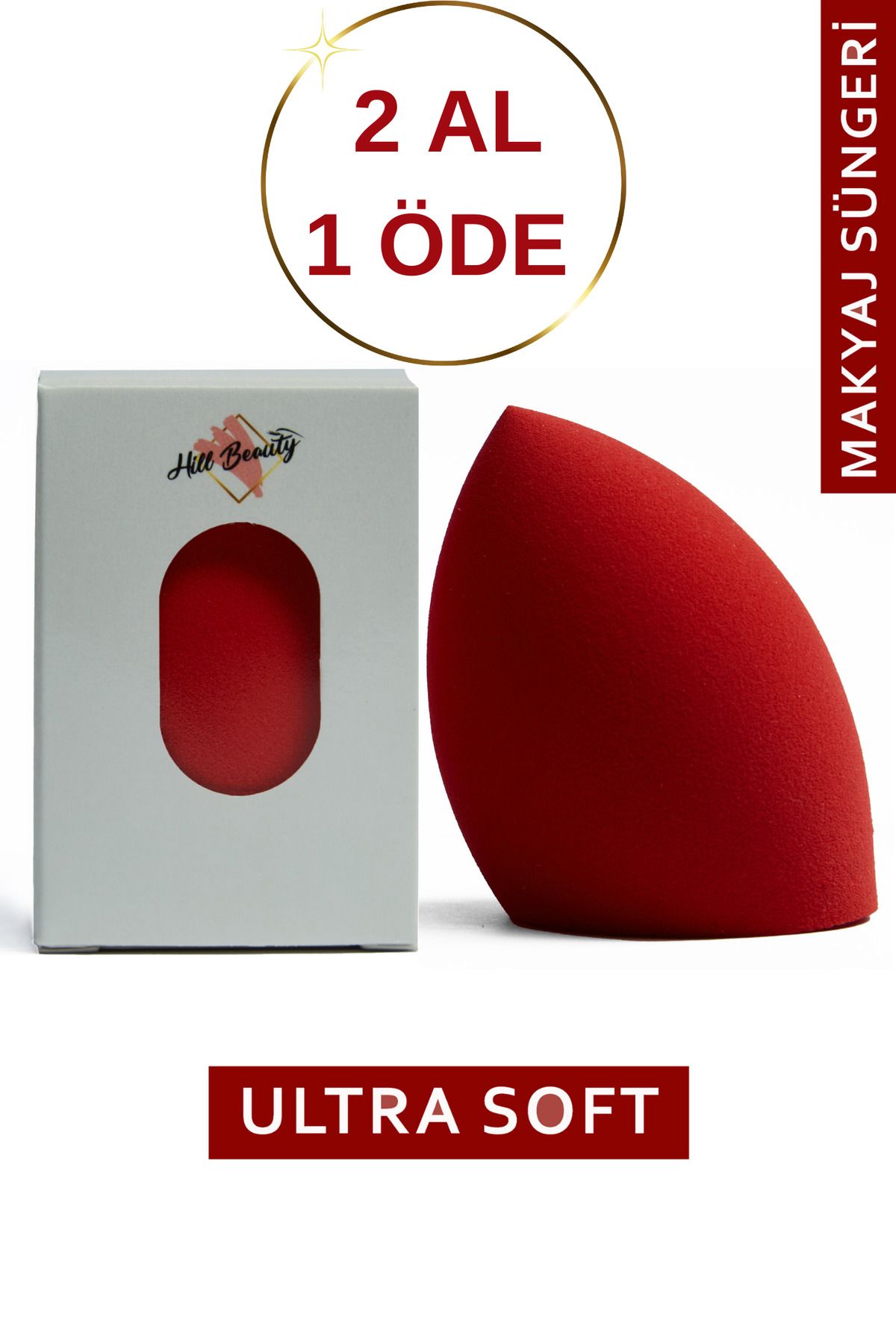 Ultra Soft Makyaj Süngeri Kırmızı