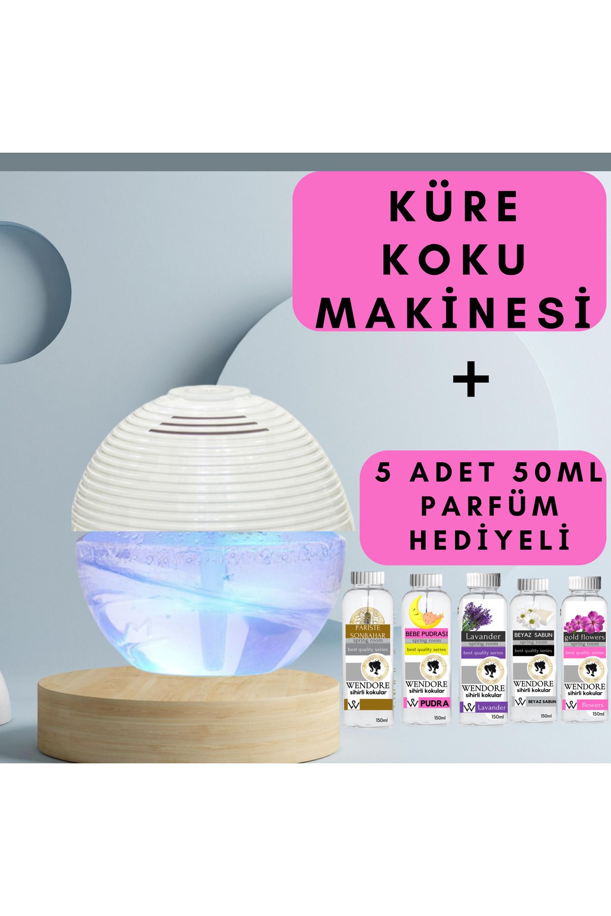 wendore sihirli kokular KÜRE KOKU MAKİNESİ HAVA TEMİZLEYİCİ+PARFÜM HEDİYELİ