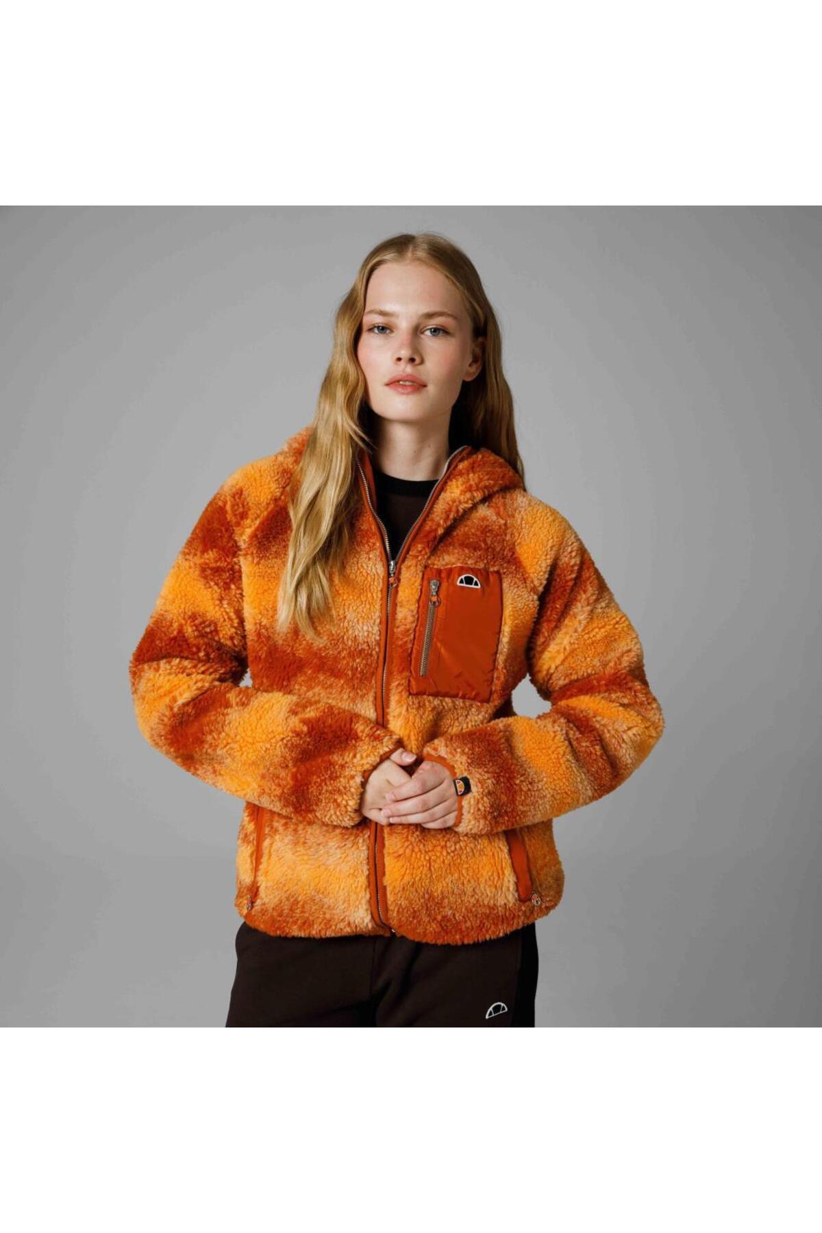 Ellesse Fermuarlı Kapüşonlu Kadın Mont EF162-ORD görsel 4