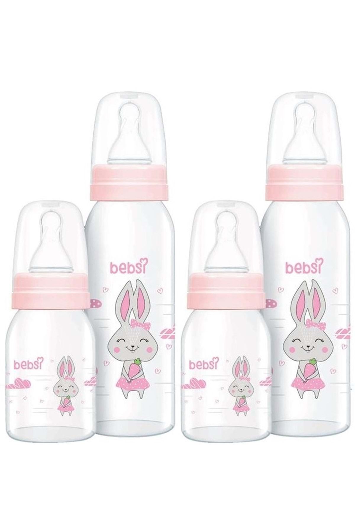 Bebsi Cam Biberon Seti Pembe (250ML+125ML) (2 Li Set)