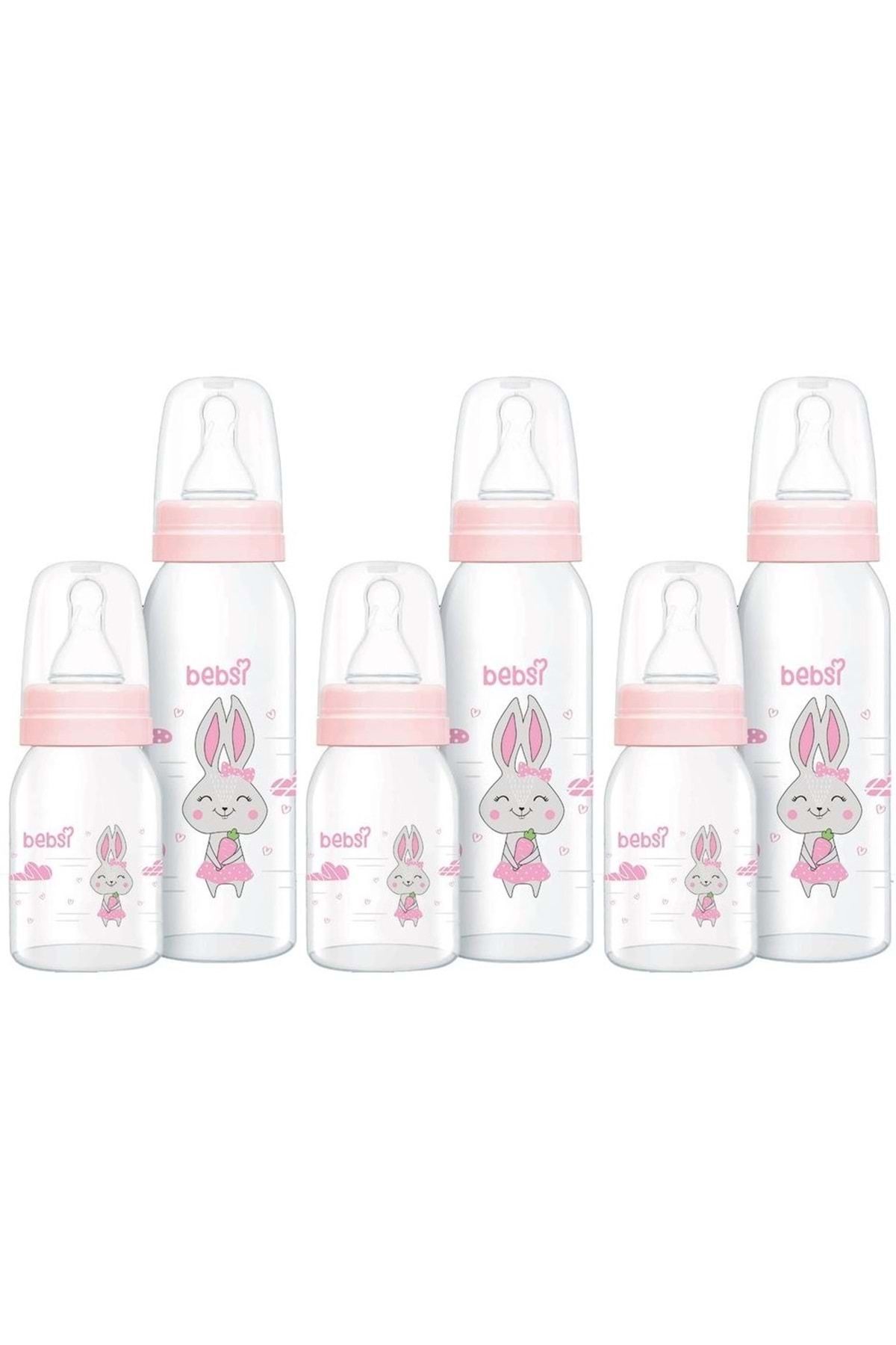 Bebsi Cam Biberon Seti Pembe (250ML+125ML) (3 Lü Set)