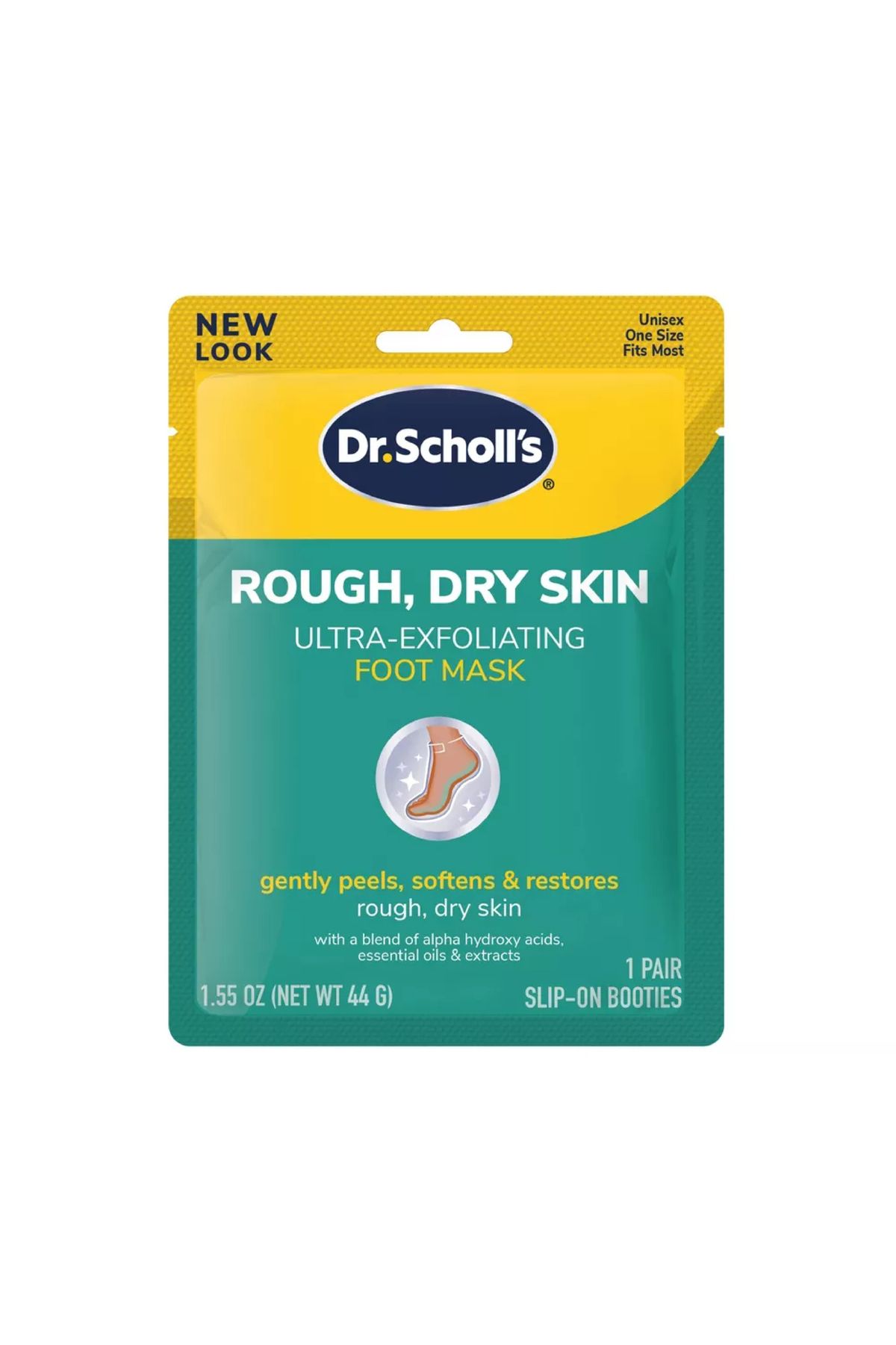 Dr.Scholl’s-قناع التقشير الفائق للقدمين من دكتور شول للبشرة الجافة والخشنة، 1.55 أونصة، زوج واحد 1