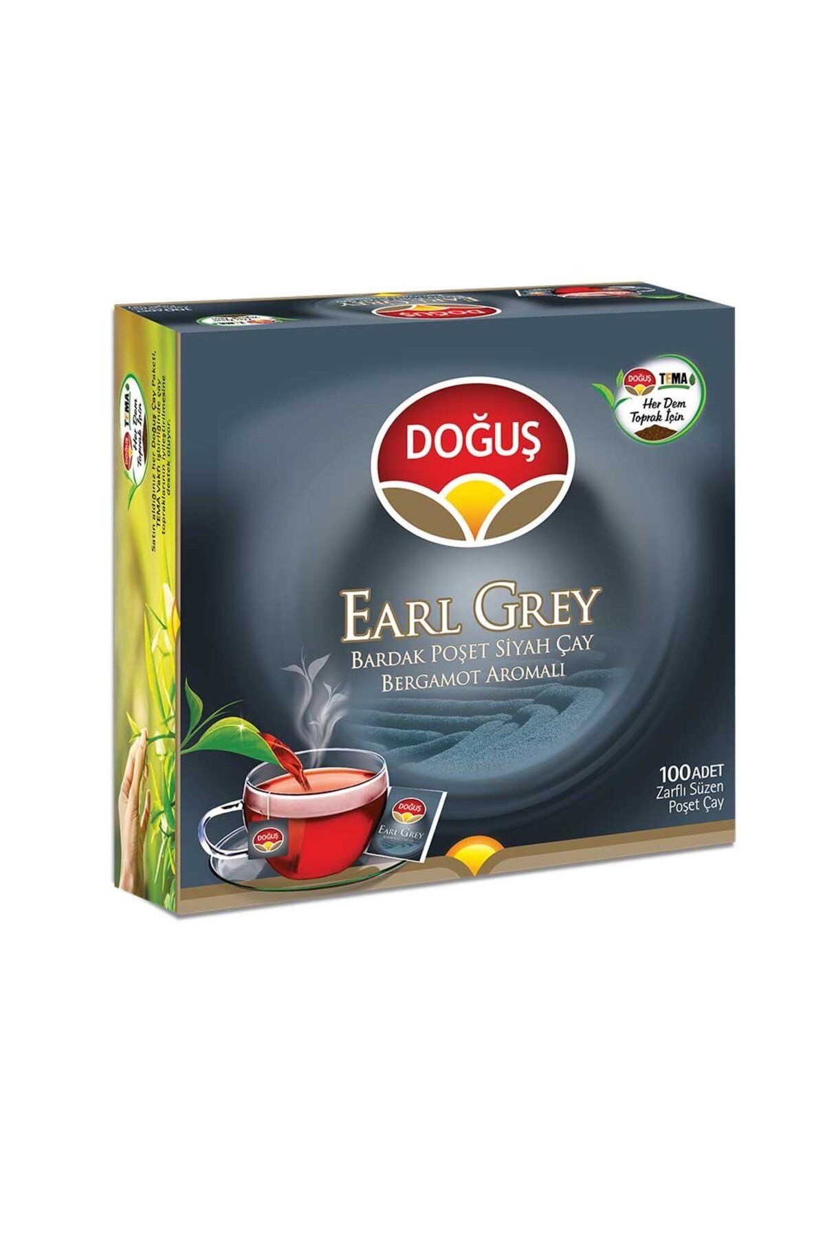 Doğuş Earl Grey Bergamot Aromalı Bardak Poşet Çay 100'lü