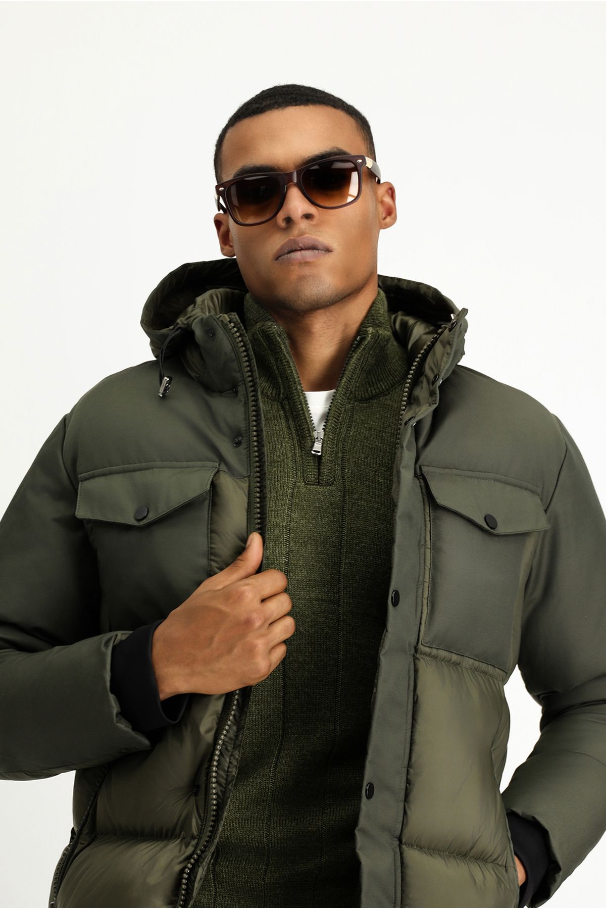 Kiğılı-Hooded Sports Puffer Coat 4