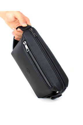 deri,se club Erkek Siyah Renk El Çantası Lüks Seyahat Günlük Portföy Çanta El...