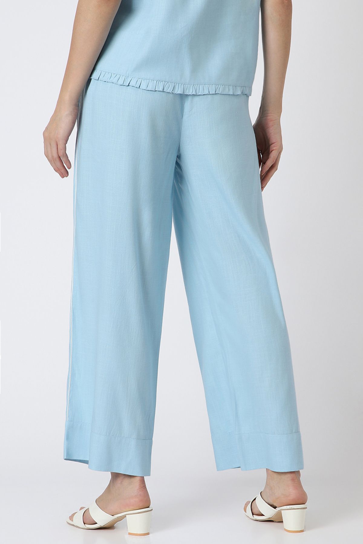 RİNA-When Life Gives Lemons Casual Pant Blue 3