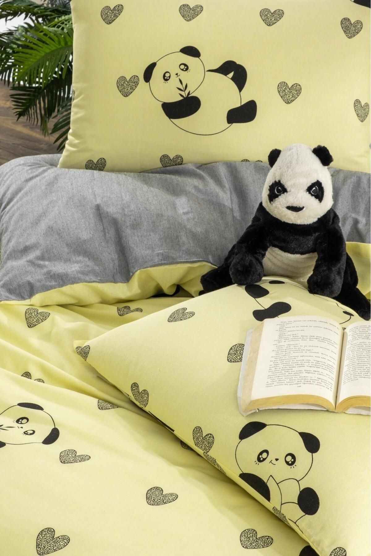 Roi-Single Patterned Duvet Cover Set with Elastic Sheets and 1 Pillowcase 2