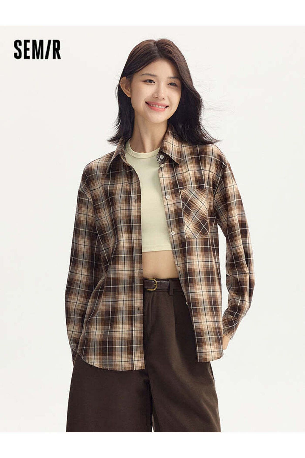 SEMIR-Checkered Women Shirt 1