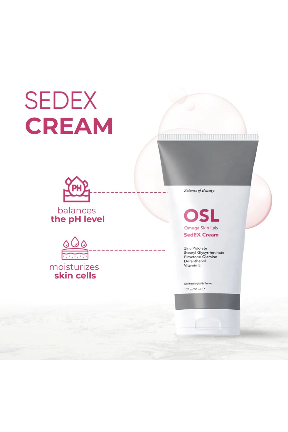 OSL Omega Skin Lab-Osl Sedex Cream 50 ml - Face and Hand Moisturizer, Body Cream 2
