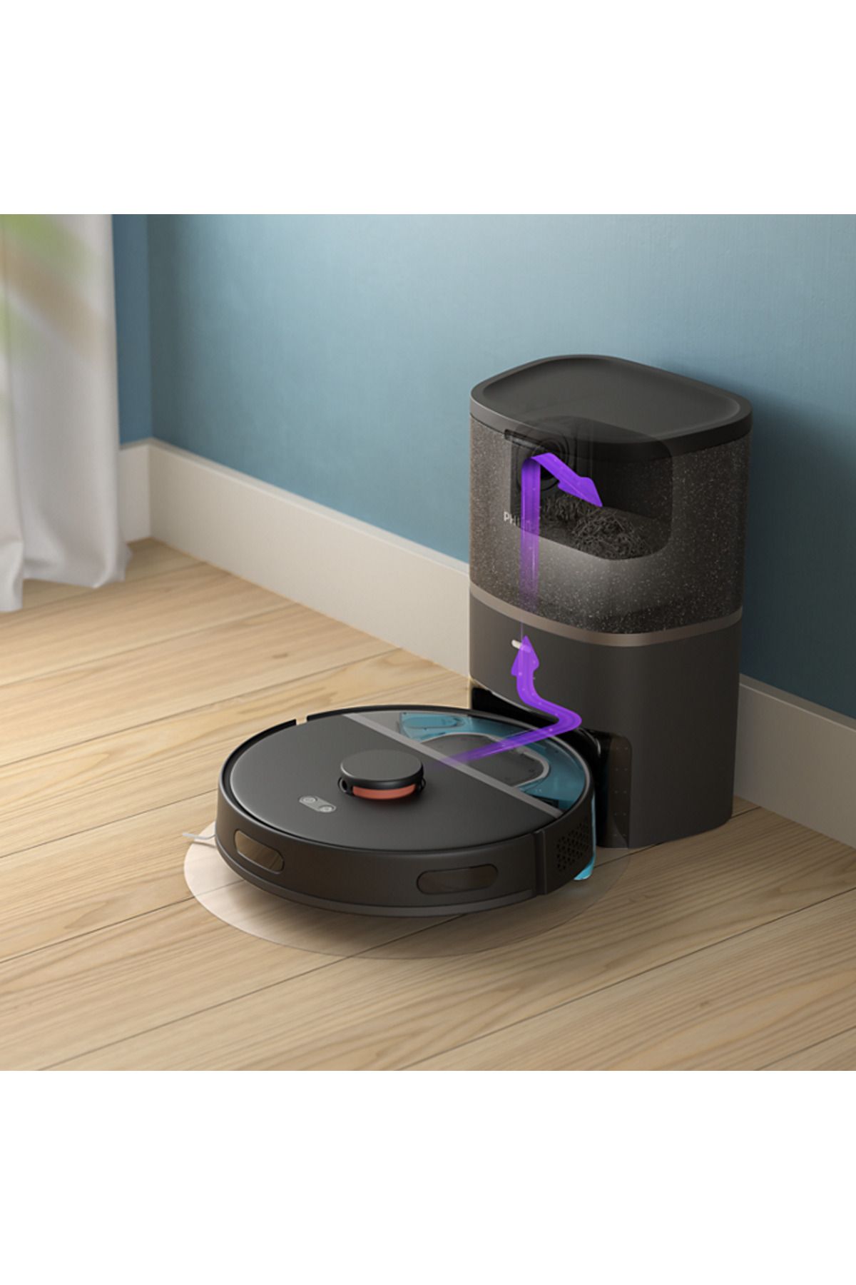 Philips-منظف وممسحة كهربائية روبوتية - HomeRun App Enabled XU3100/01 6