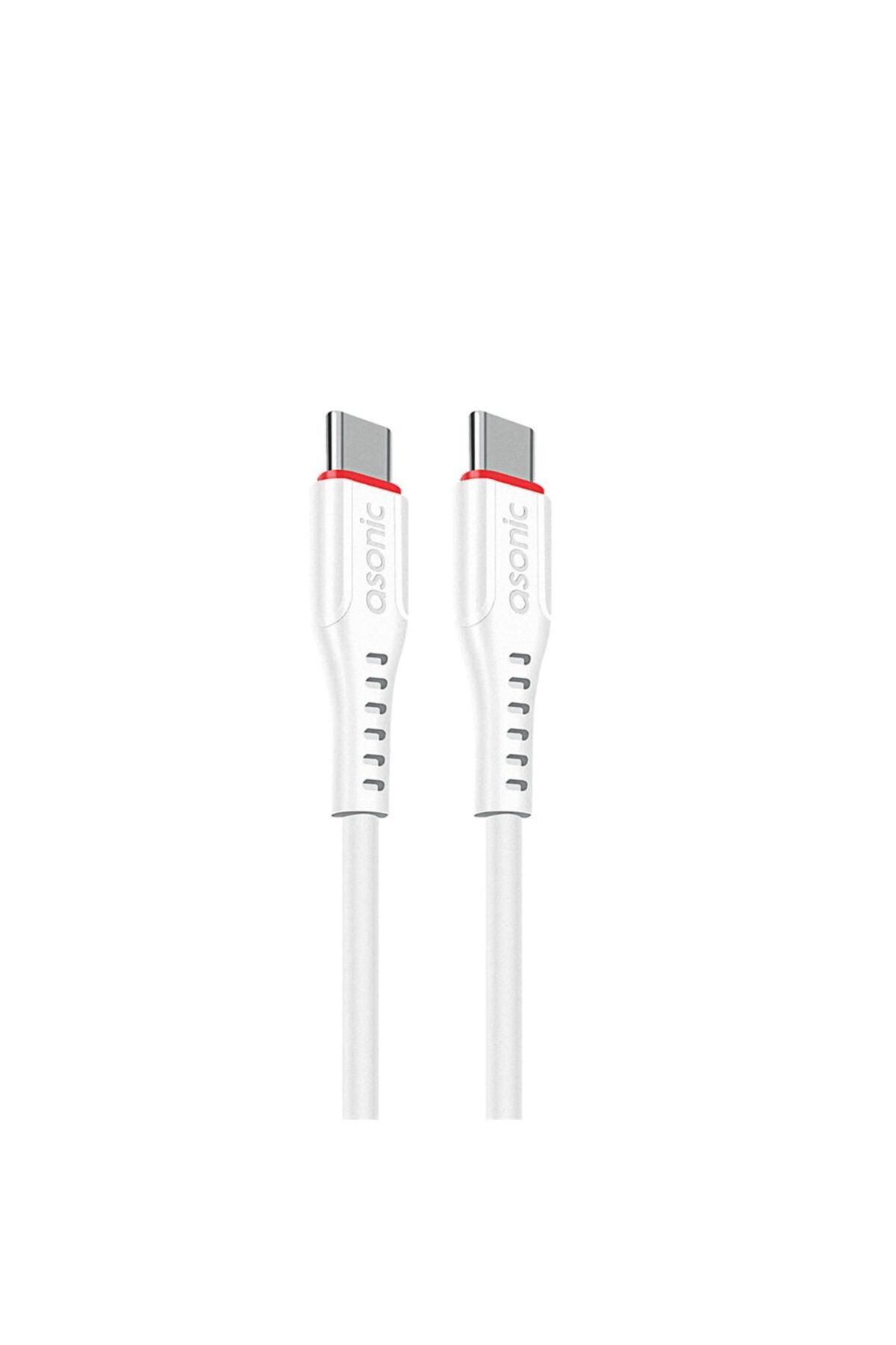Vobotek Teknoloji Asonic AS-X706 1mt 20W Type-C to Type-C Hızlı Beyaz Data + Sarj Kablosu