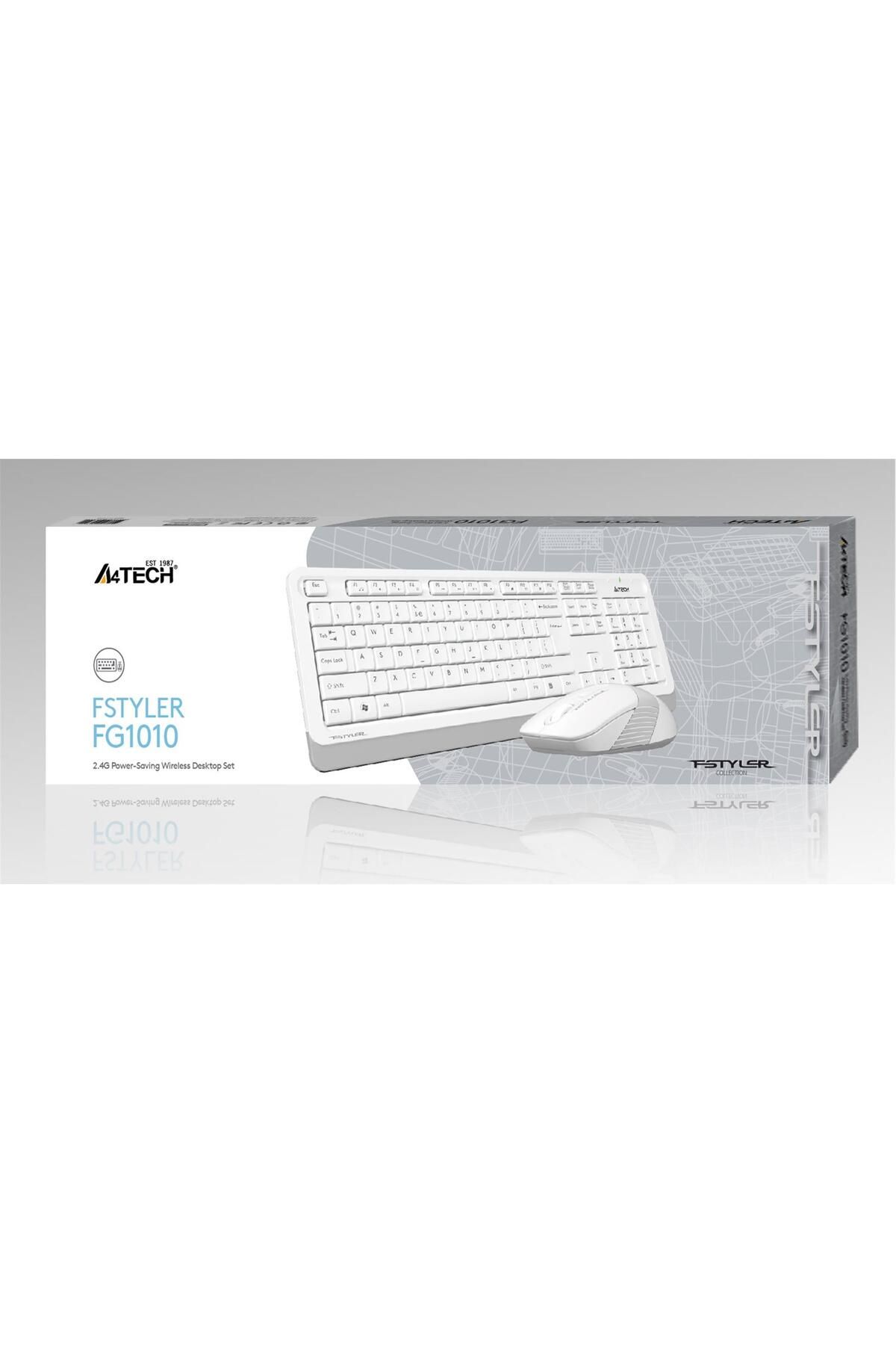 Vobotek Teknoloji A4 Tech Fg1010 2.4G Beyaz Q Fn-Mm Klv+Optik Mouse Set