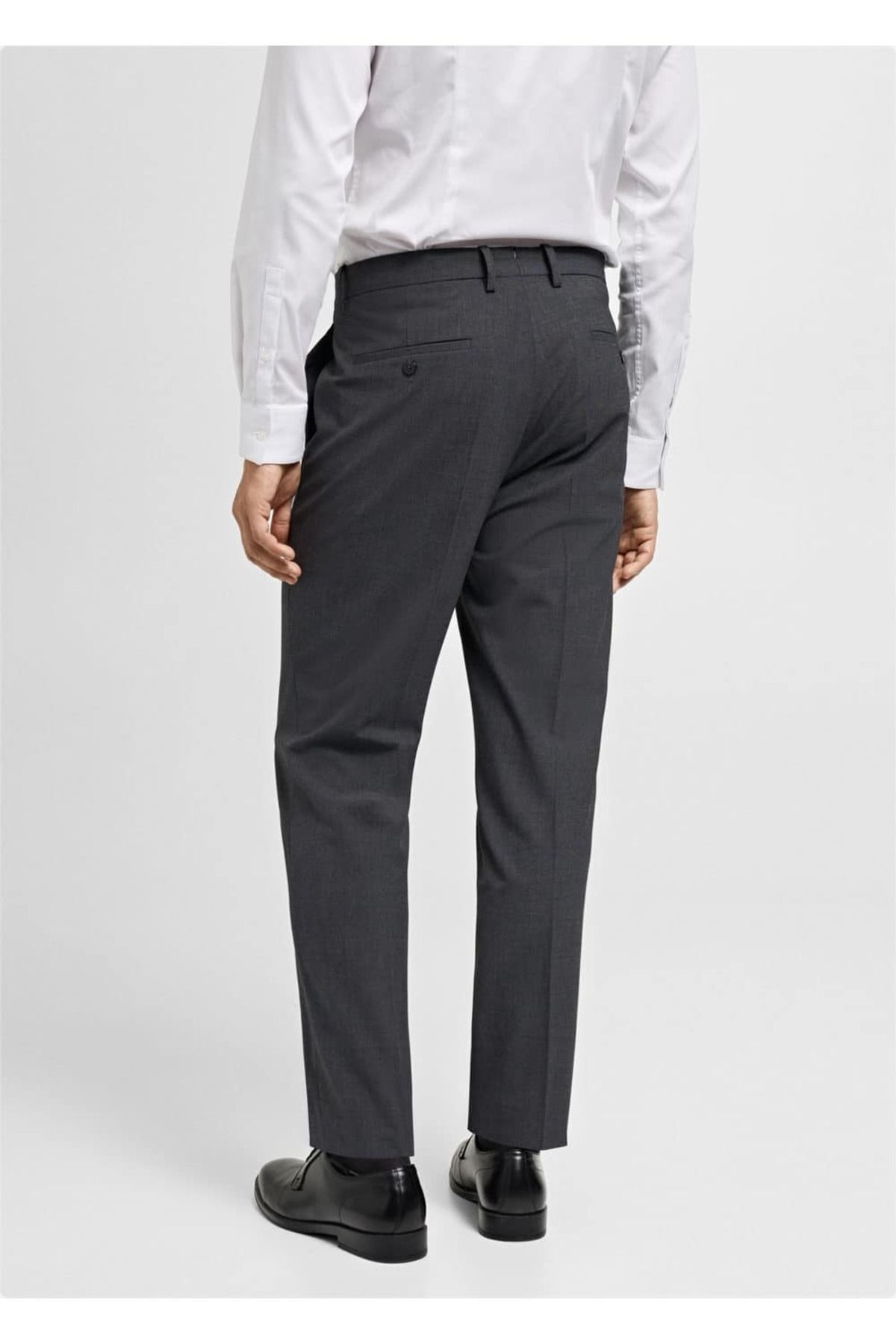 MANGO Man-Pantaloni din țesătură elastică super slim fit 4