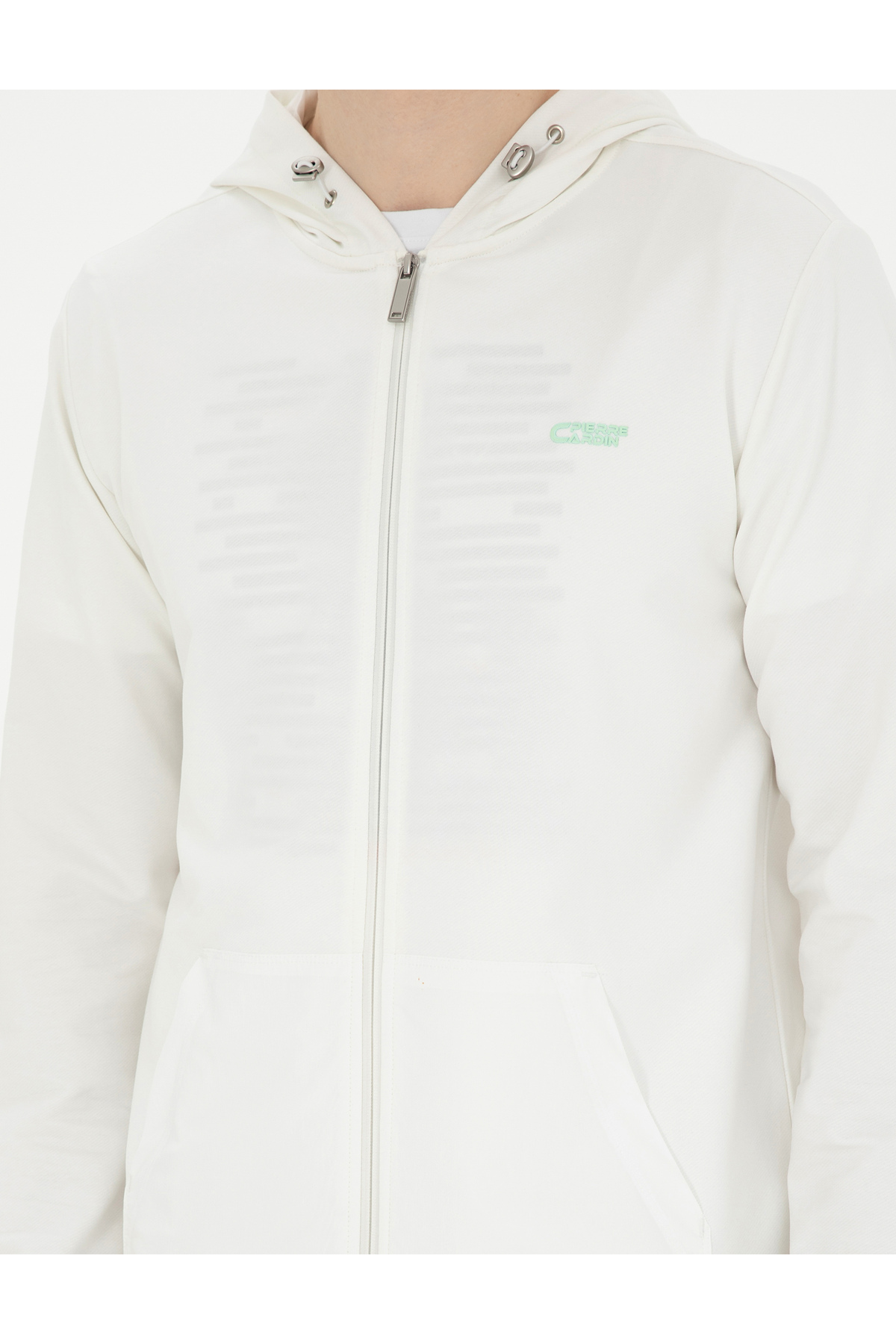 Pierre Cardin Beyaz Regular Fit Örme Hırka 50285410-VR013 görsel 6