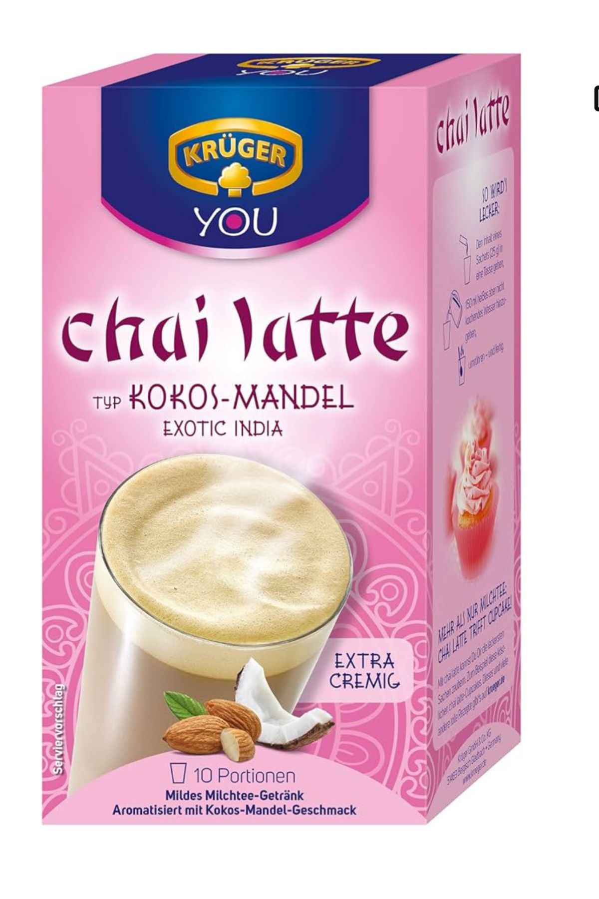 LWP Shop KRÜGER Chai Latte Exotic India Type Coconut Almond