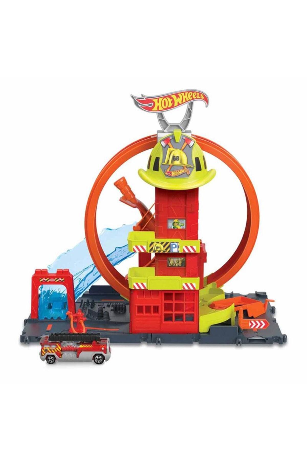 hobi24 HOT WHEELS ÇEMBER PİSTLİ İFTAİYE İSTASYONU