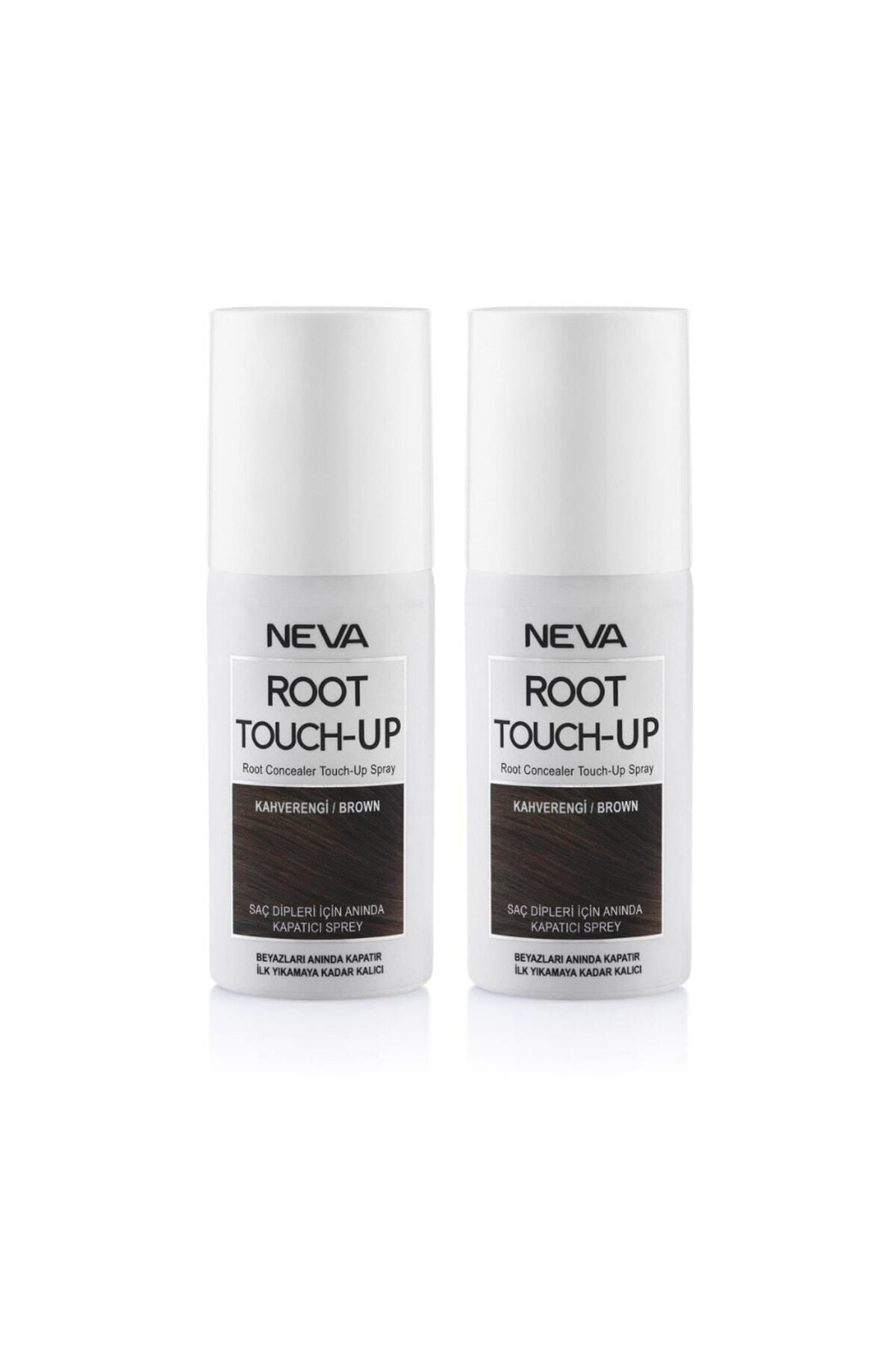 رنگ مو چند مردانه و زنانه Root Touch Up Neva Spray 75 میل قهوه 2 قطعه Root Touch-Up