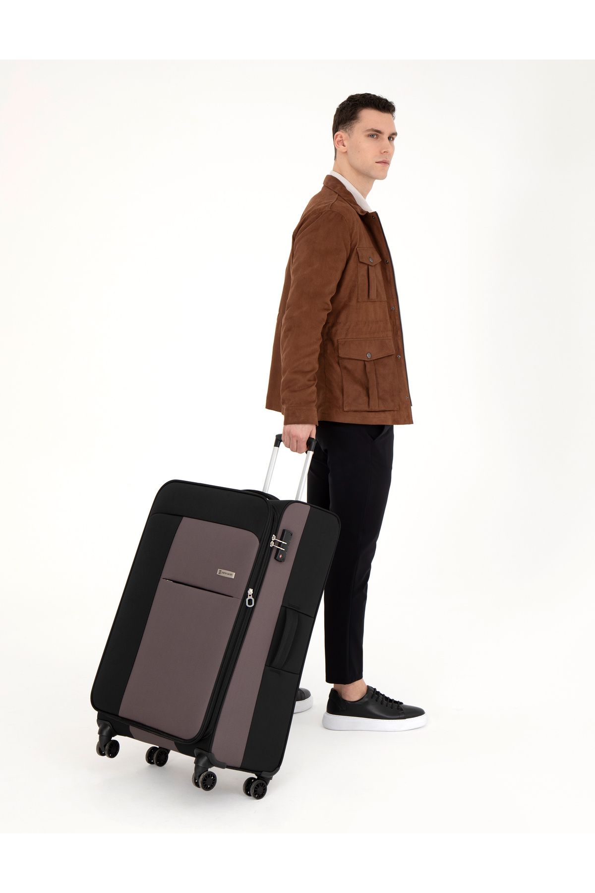 چمدان مشکی سایز بزرگ 50294161-VR046 Pierre Cardin
