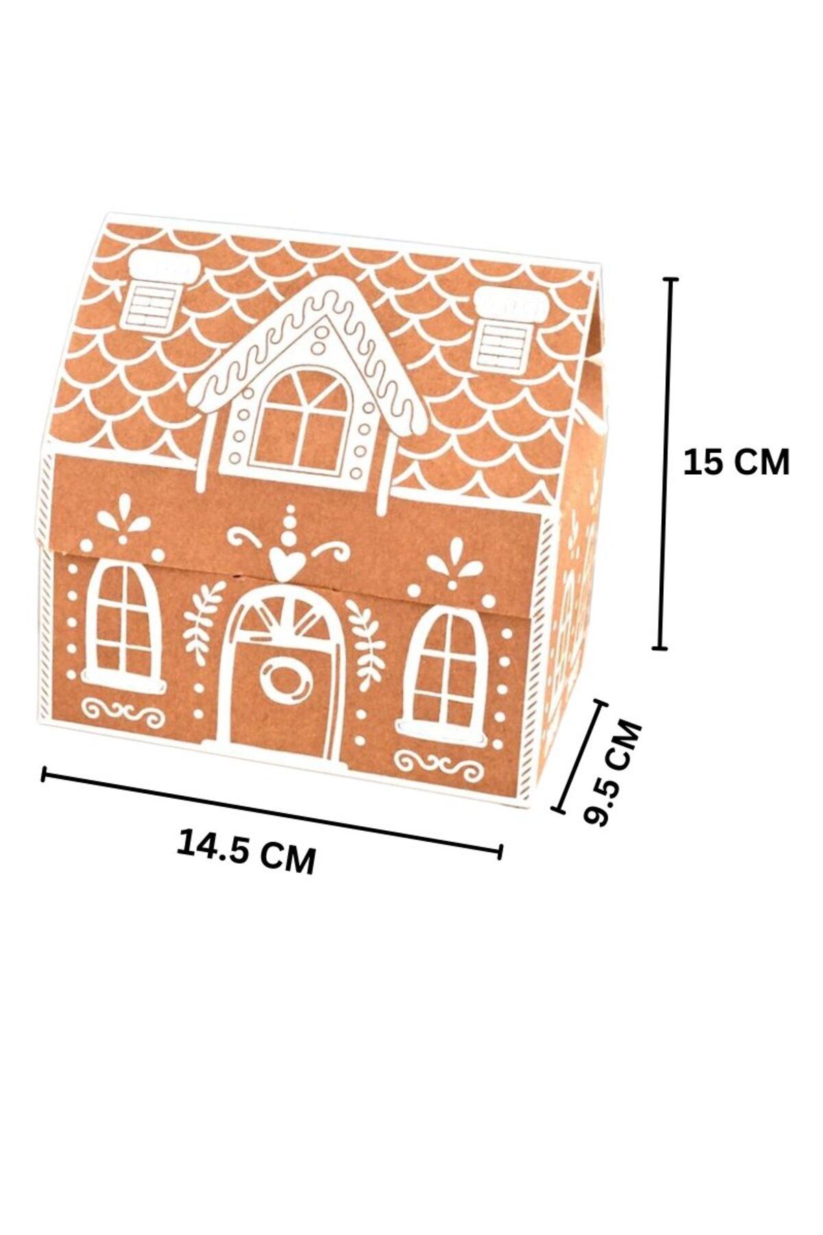 roco paper-Box Bag with Christmas Home Design - Decorative New Year and Wedding Gift, Printed-12Pcs, 9.5X14.5X15Cm 8