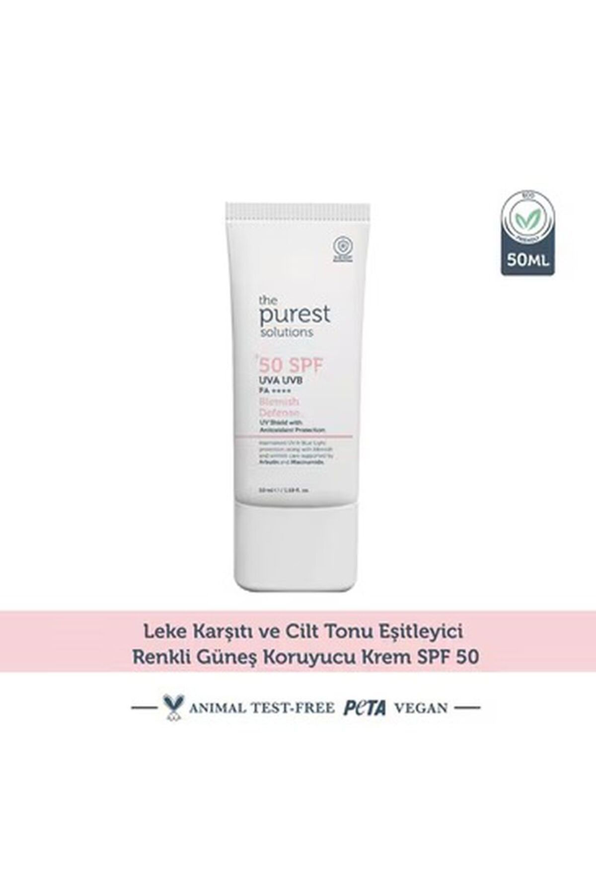 The Purest Solutions Lekeli Cilt Güneş Kremi 50+ Spf 50 ml