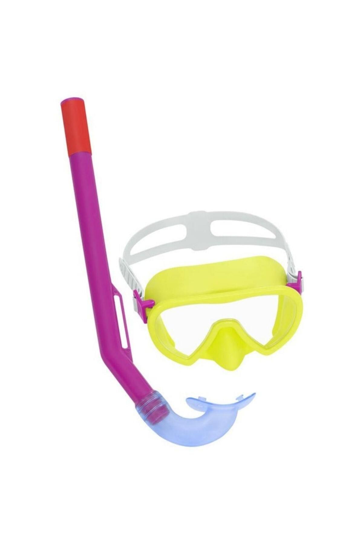 BESTWAY Maske Snorkel Çocuk - 24036-SARI - Crusader Essantial