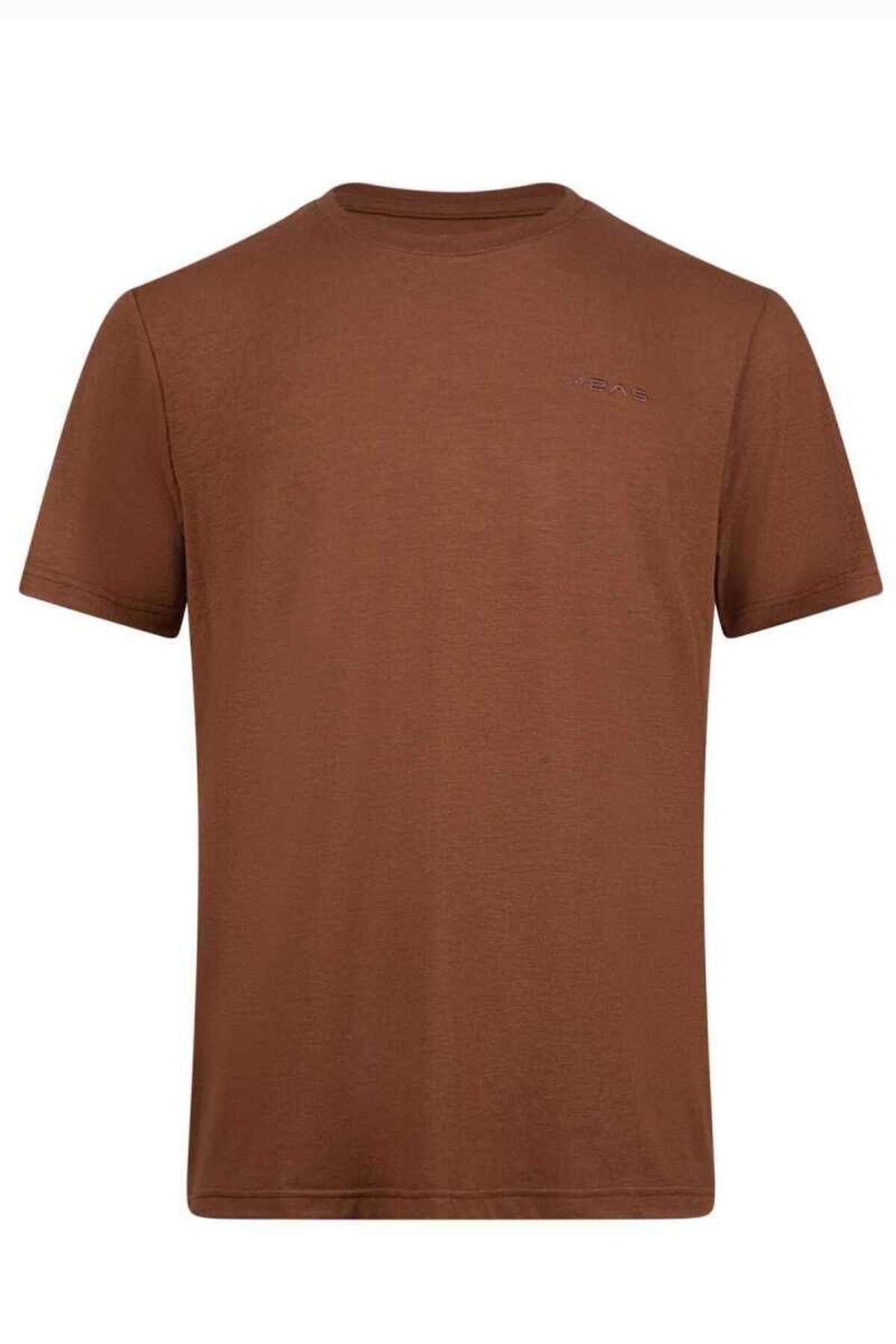 2AS-Ανδρικό T-Shirt Viloft Crew Neck Cocoa 1