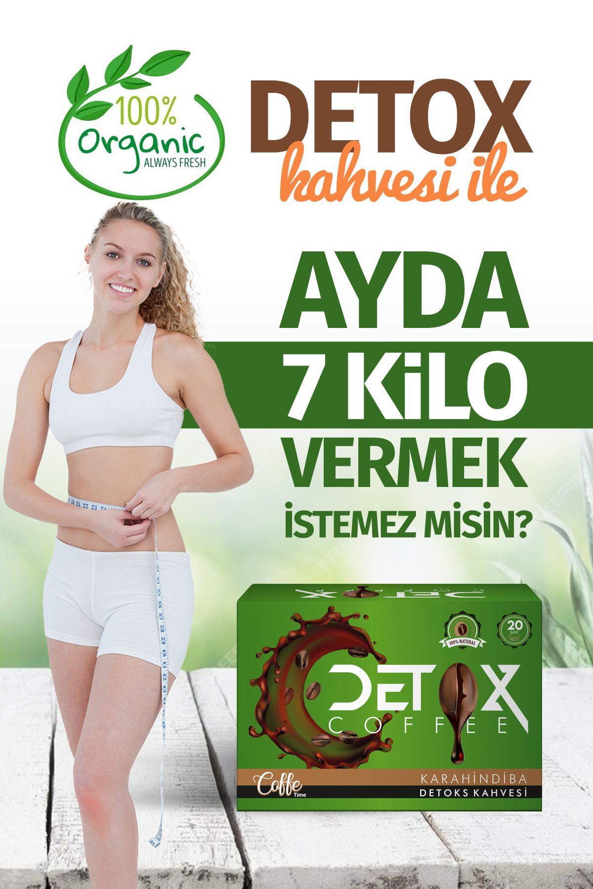 BLUE Skin Care Zayıflama1 Coffee Time Hindiba Diyet Detoks Kahvesi 20 Şase