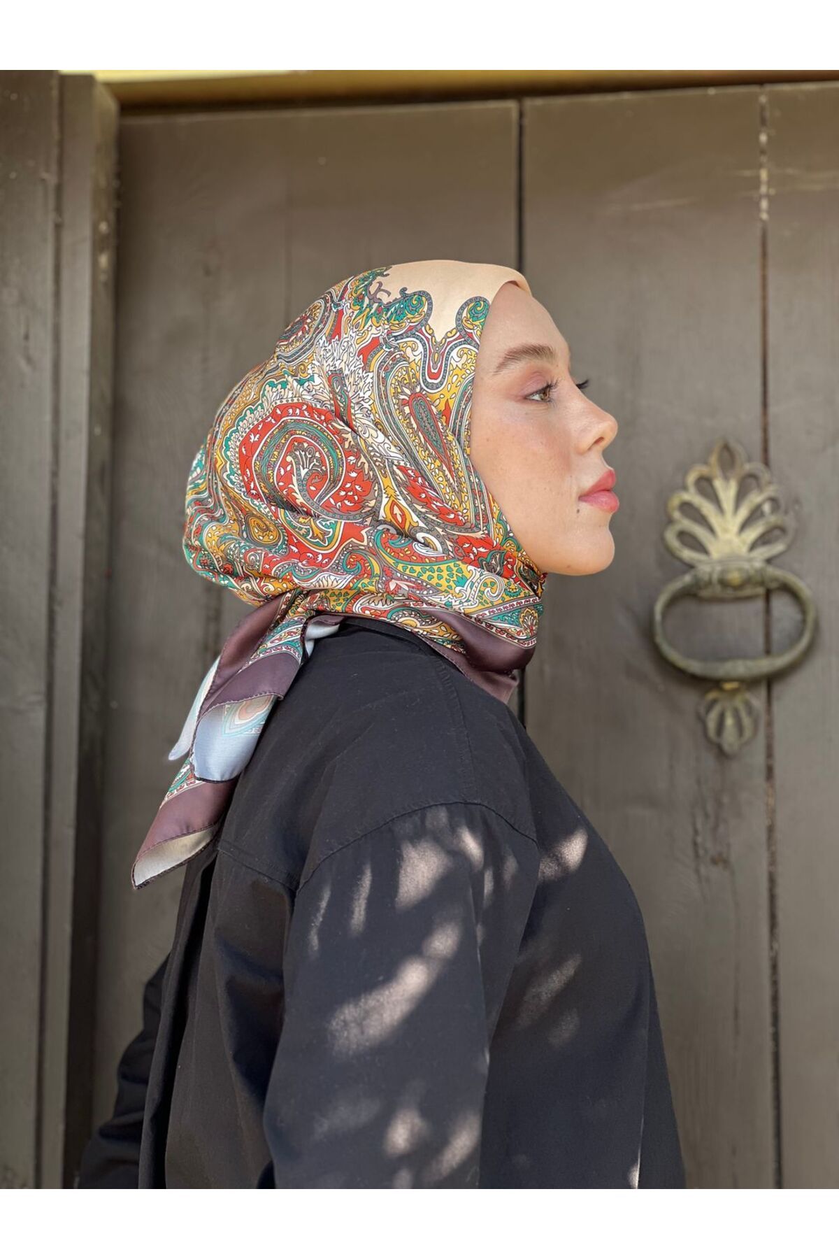 Modakaşmir-Persia Pattern Twill Scarf 2