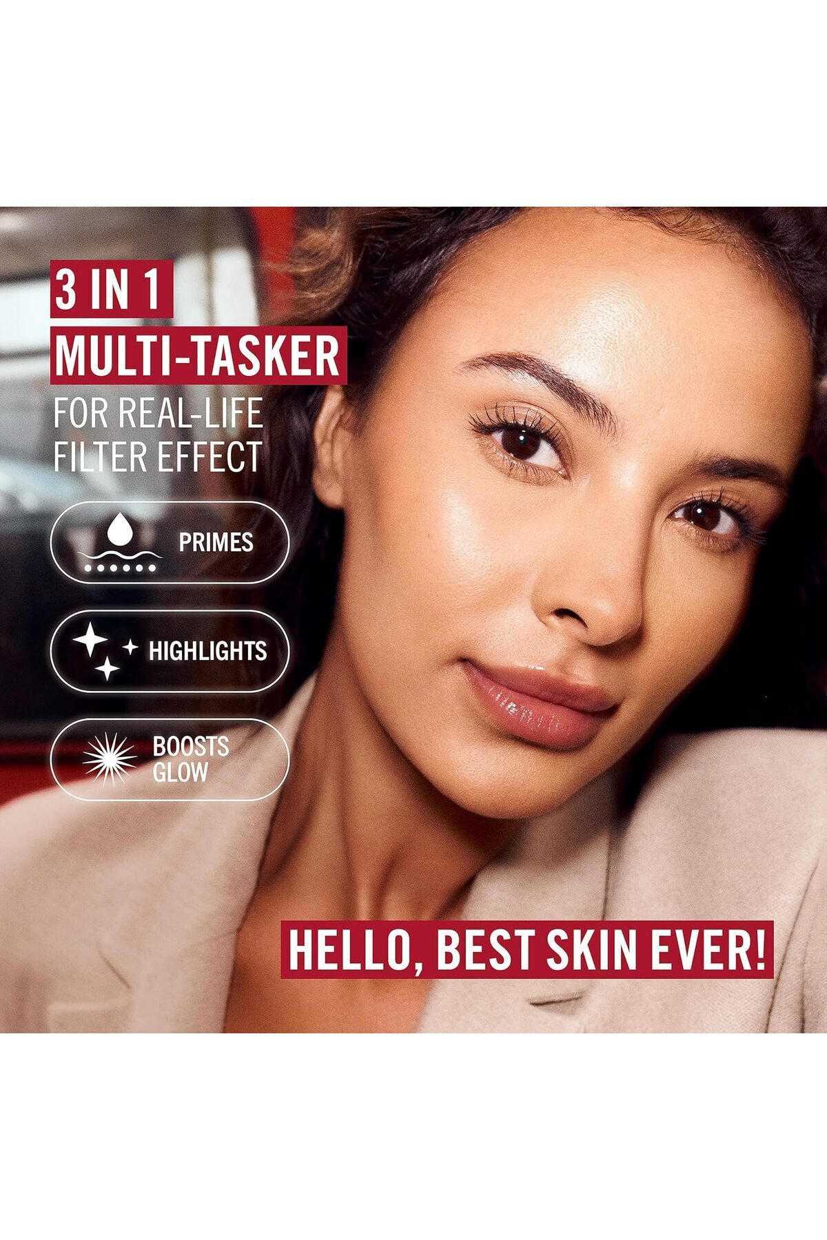 Rimmel-Rimmel Multi Tasker Better Than Filters, 3 in 1 Skin Primer, Glow Booster, 002 Fair Light 4