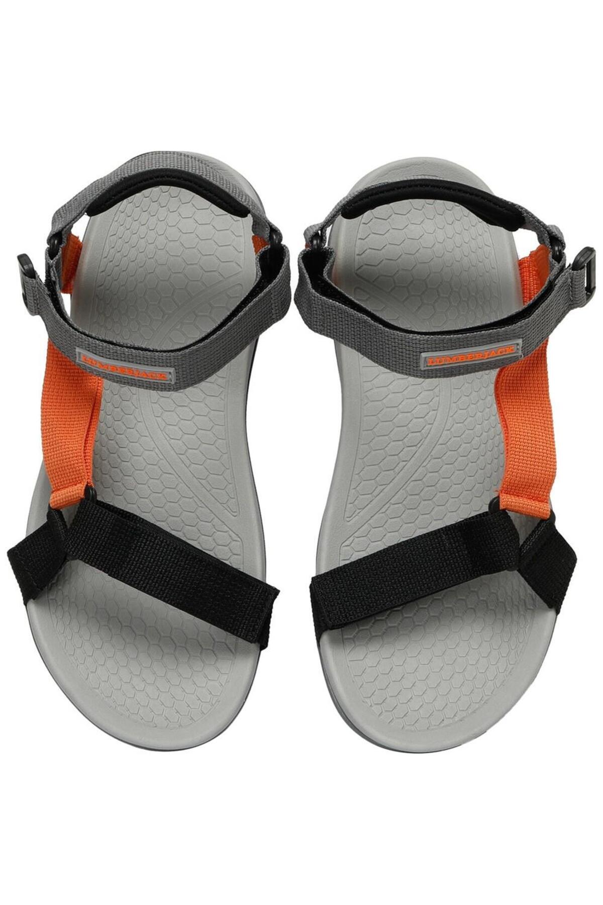 lumberjack Glory 3FX Turuncu-gri Comfort Casual Anatomik Spor Sandalet görsel 4