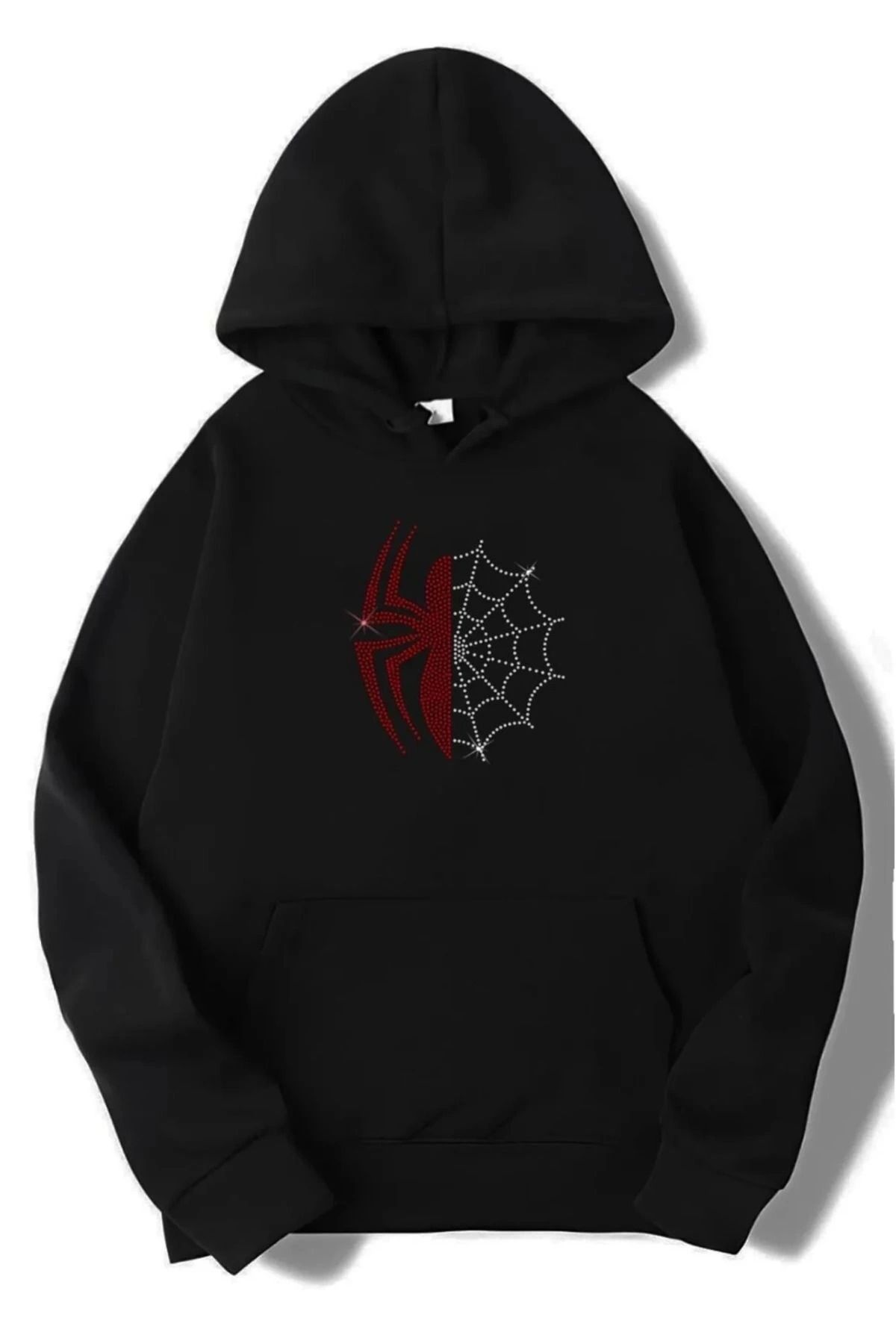 Violon Hanorac Oversize Unisex Cu Glugă Stoned Spider Y2k Unisex - S/M