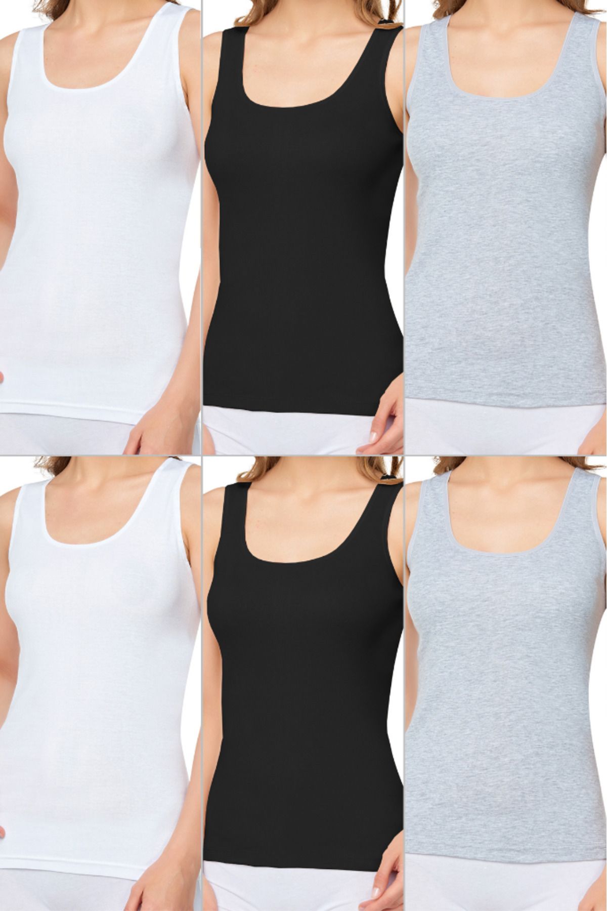 CNT-Pachete de 6 paturi sportive cu curele late din bumbac și lycra pentru femei 2